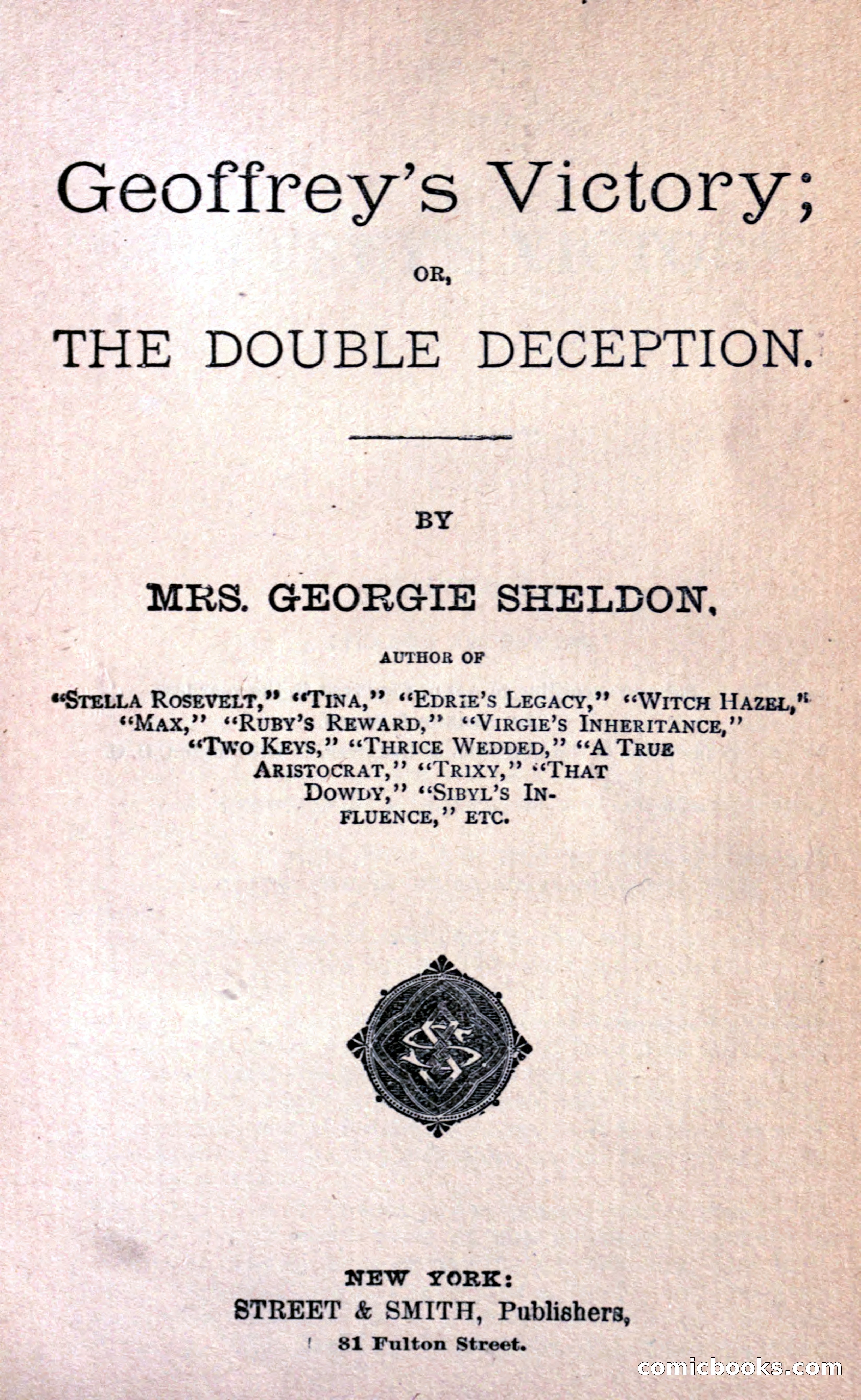 Geoffrey's Victory by Mrs Georgie Sheldon — page 7 of 324