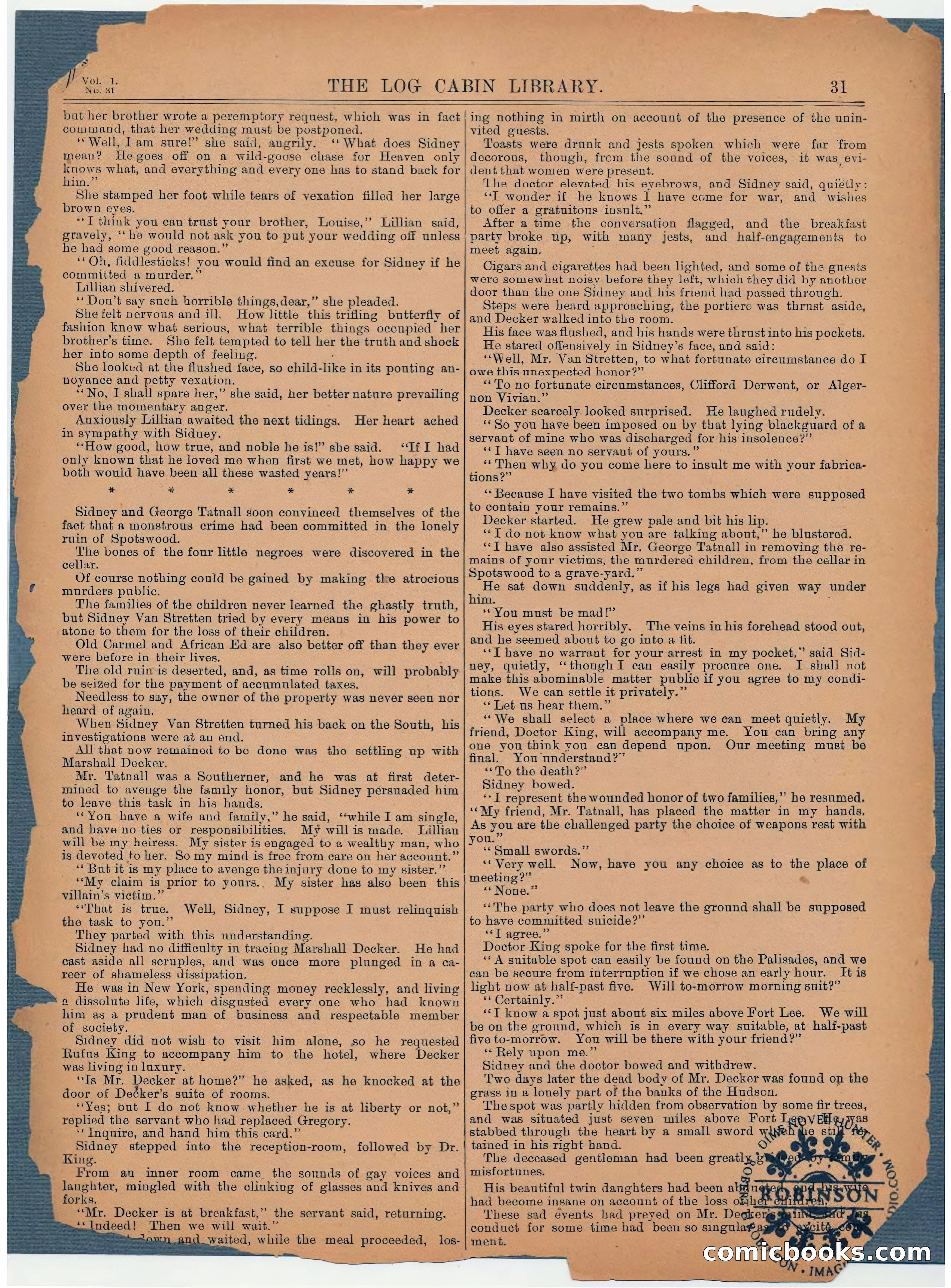 The Human Vampire; Or, The Elixir of Life — page 31 of 32