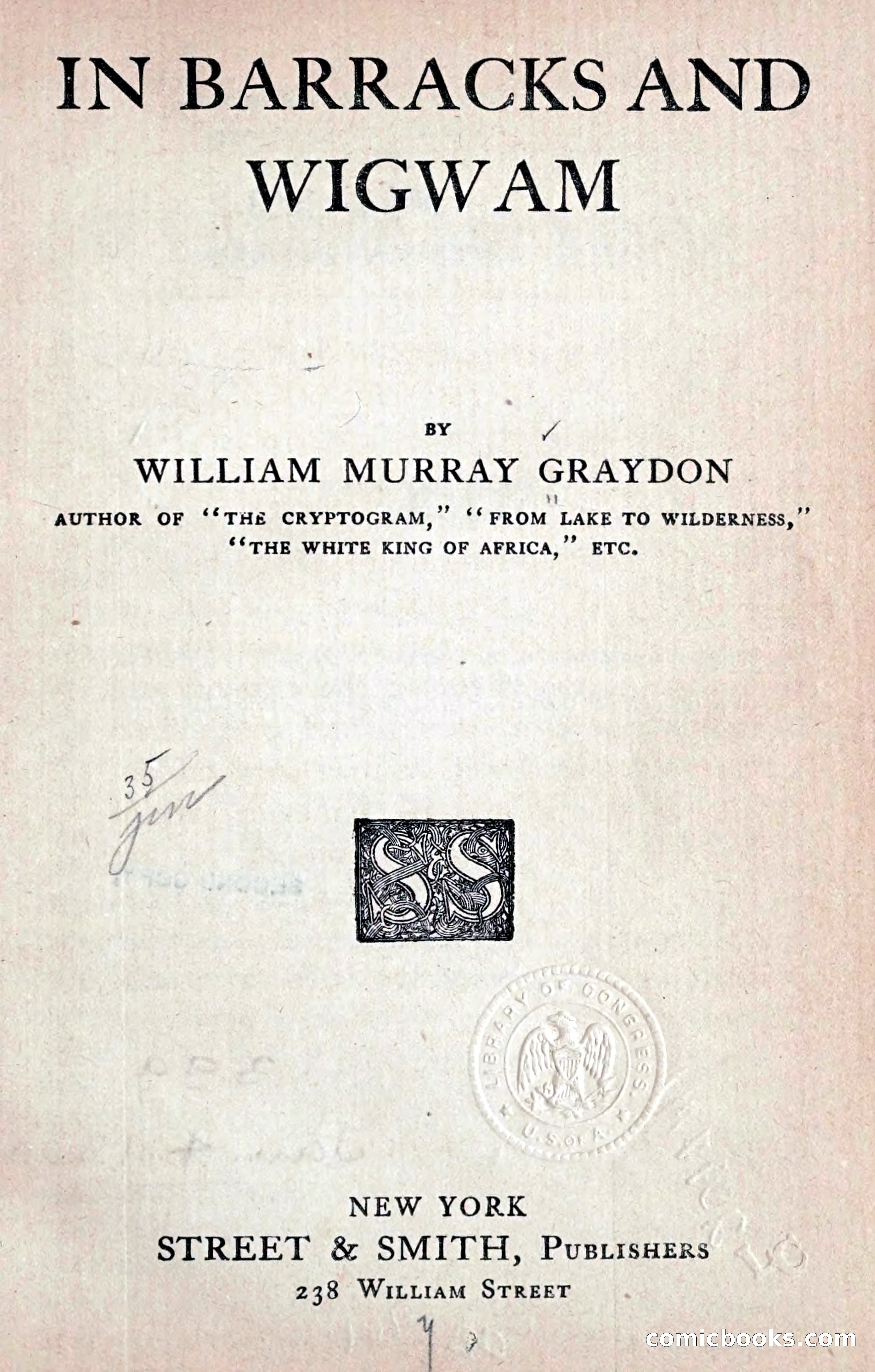 In Barracks and Wigwam — page 13 of 270