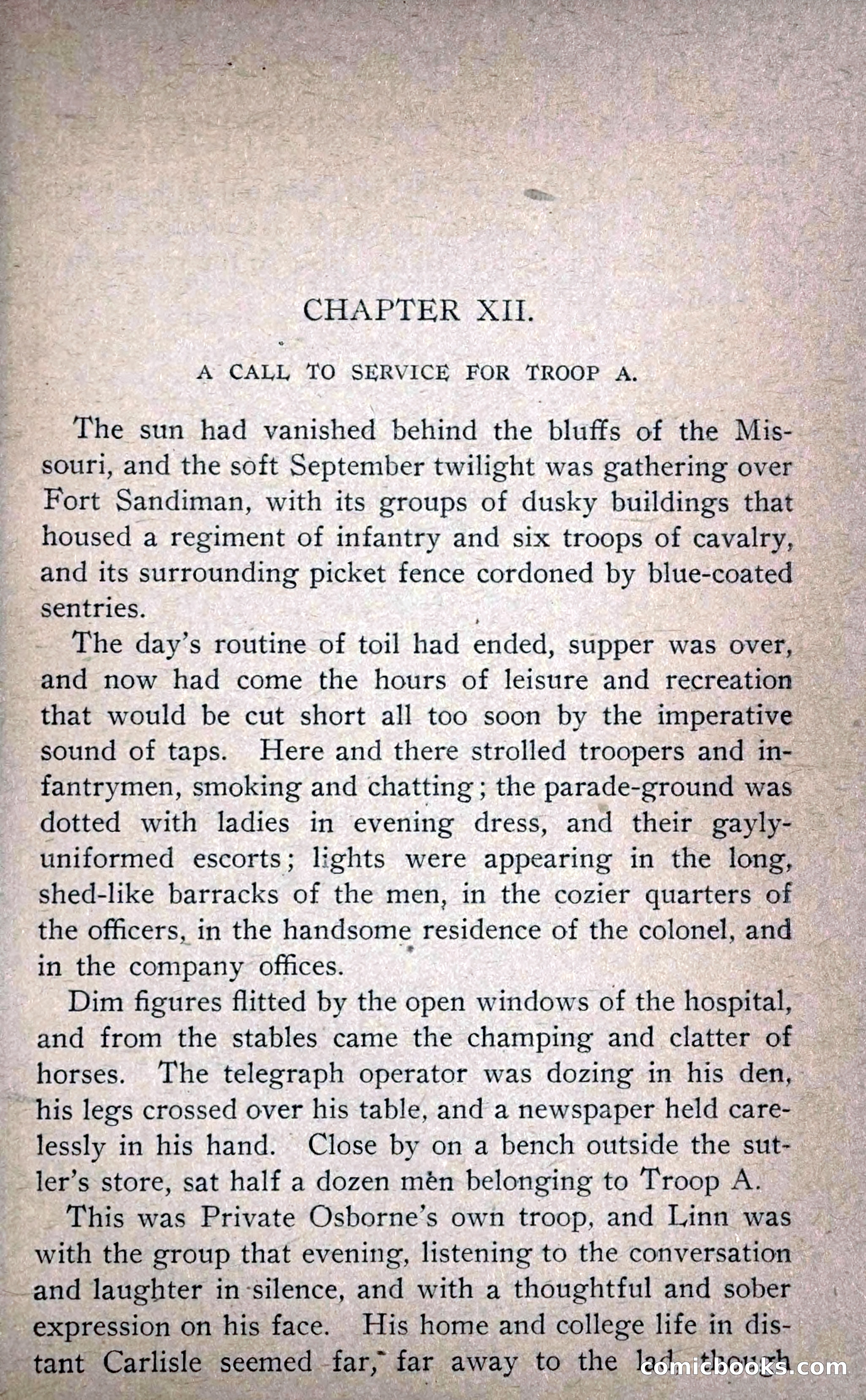 In Barracks and Wigwam — page 85 of 270
