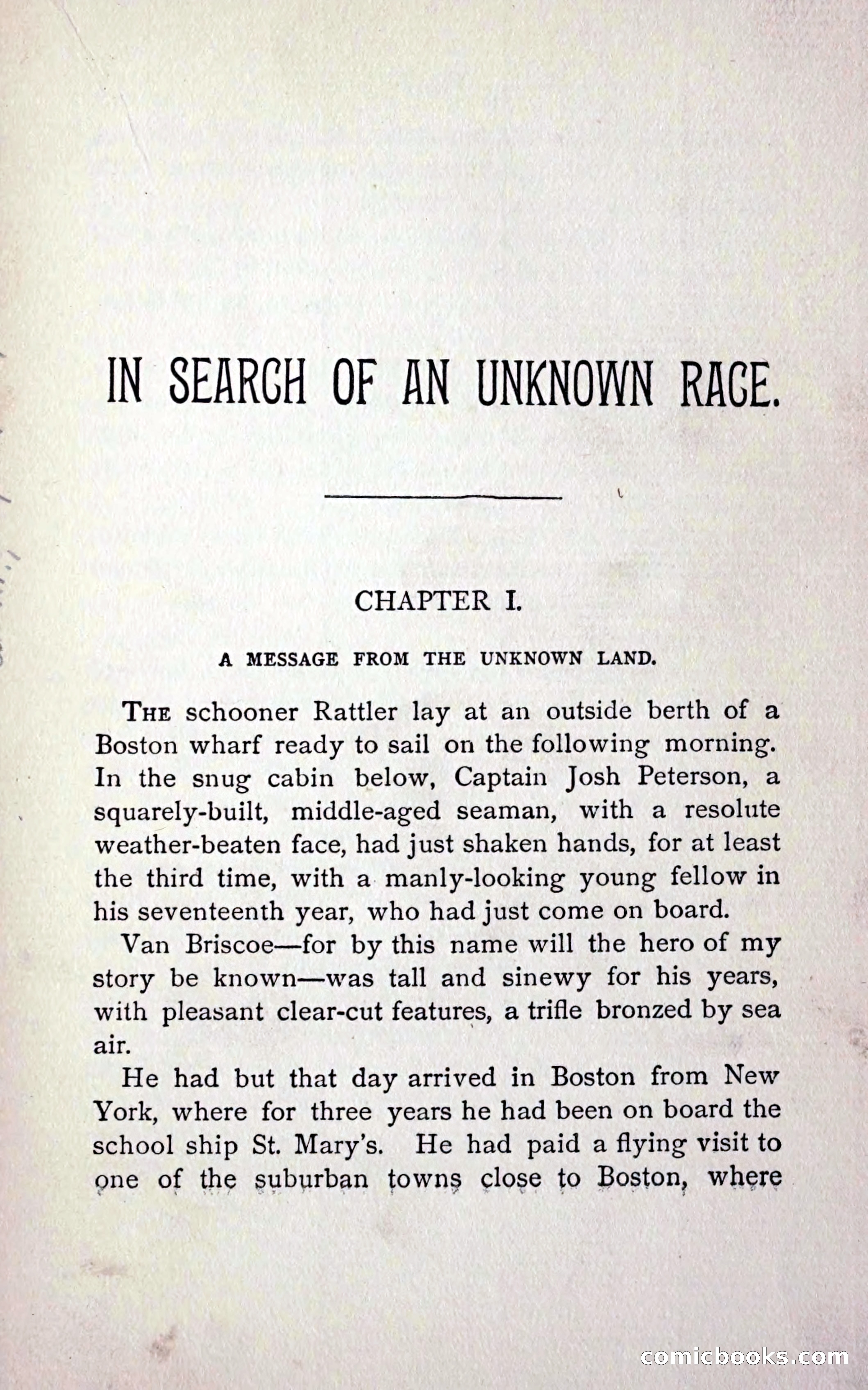 In Search of an Unknown Race — page 15 of 272