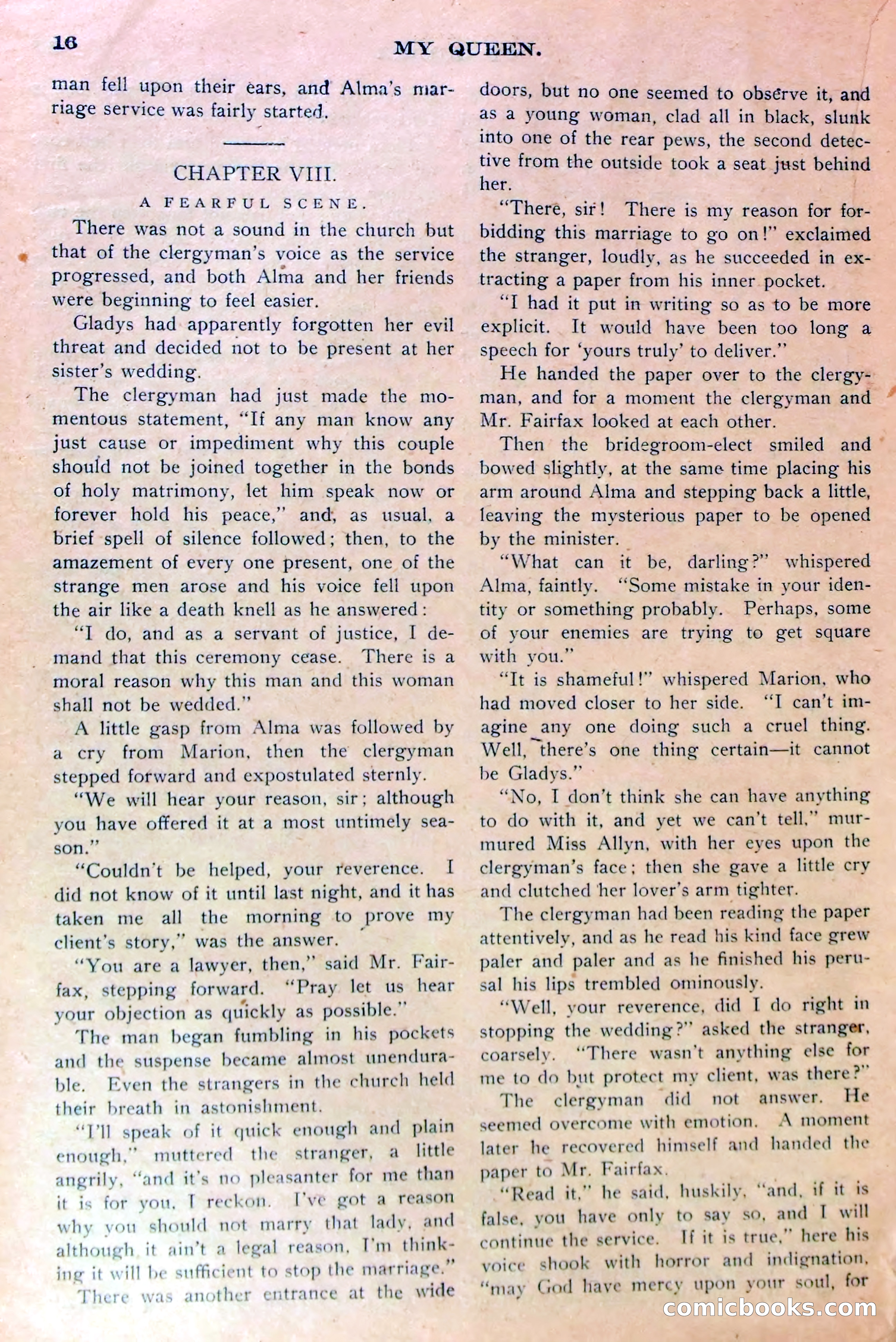An Interrupted Wedding, or Marion Marlowe as Maid of Honor — page 19 of 36