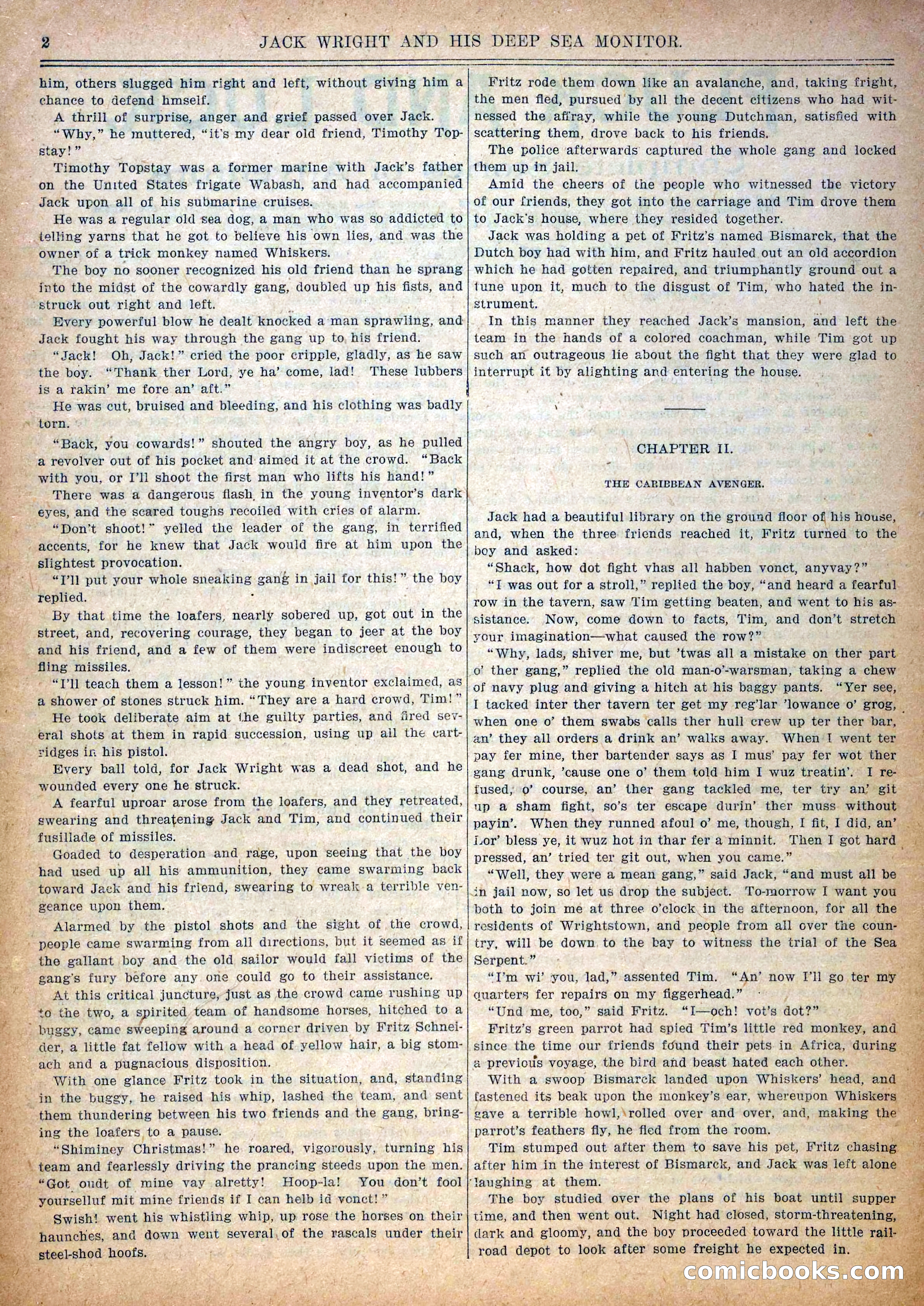Pluck and Luck #139: Jack Wright and His Deep Sea Monitor — page 3 of 34