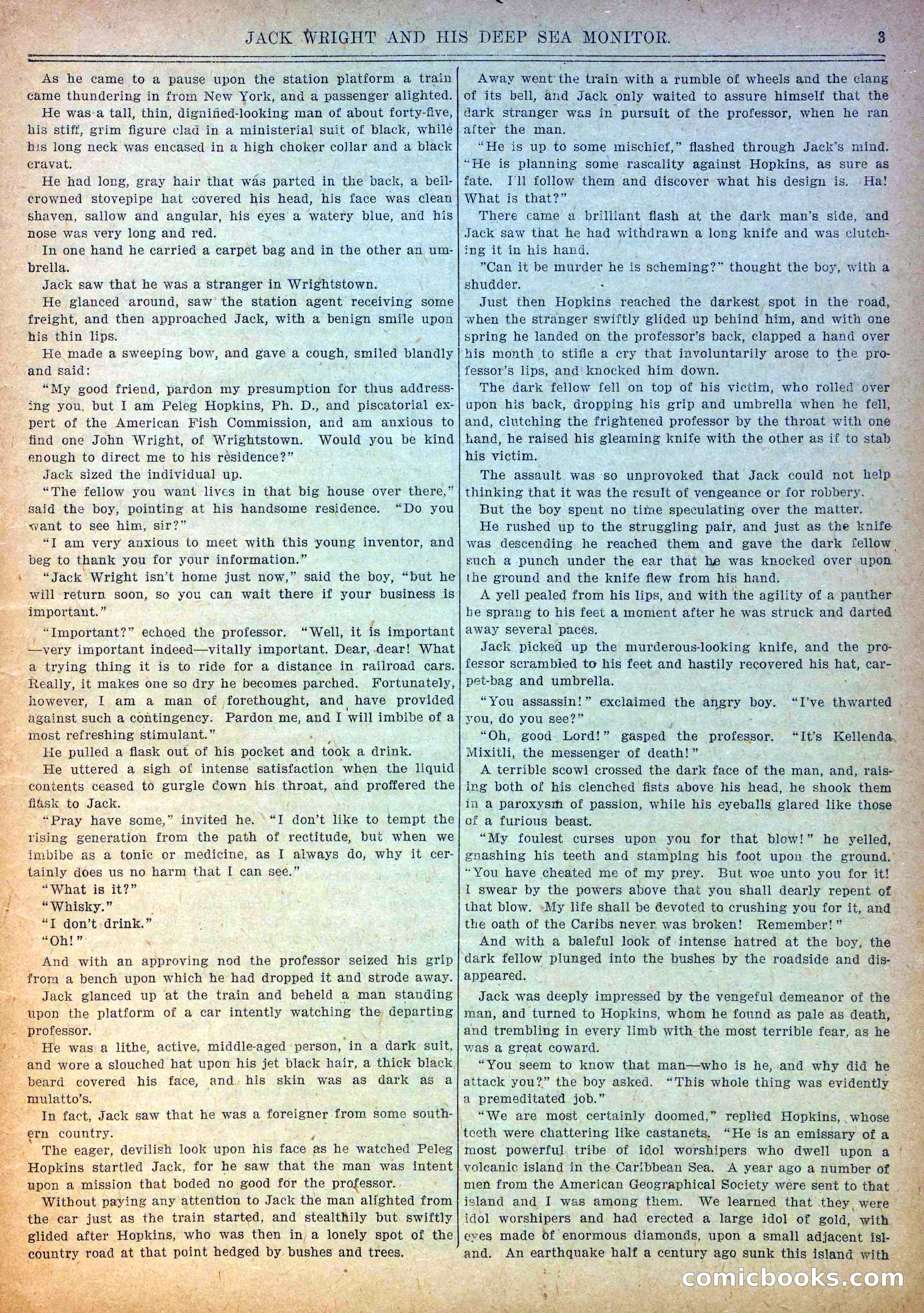 Pluck and Luck #139: Jack Wright and His Deep Sea Monitor — page 4 of 34