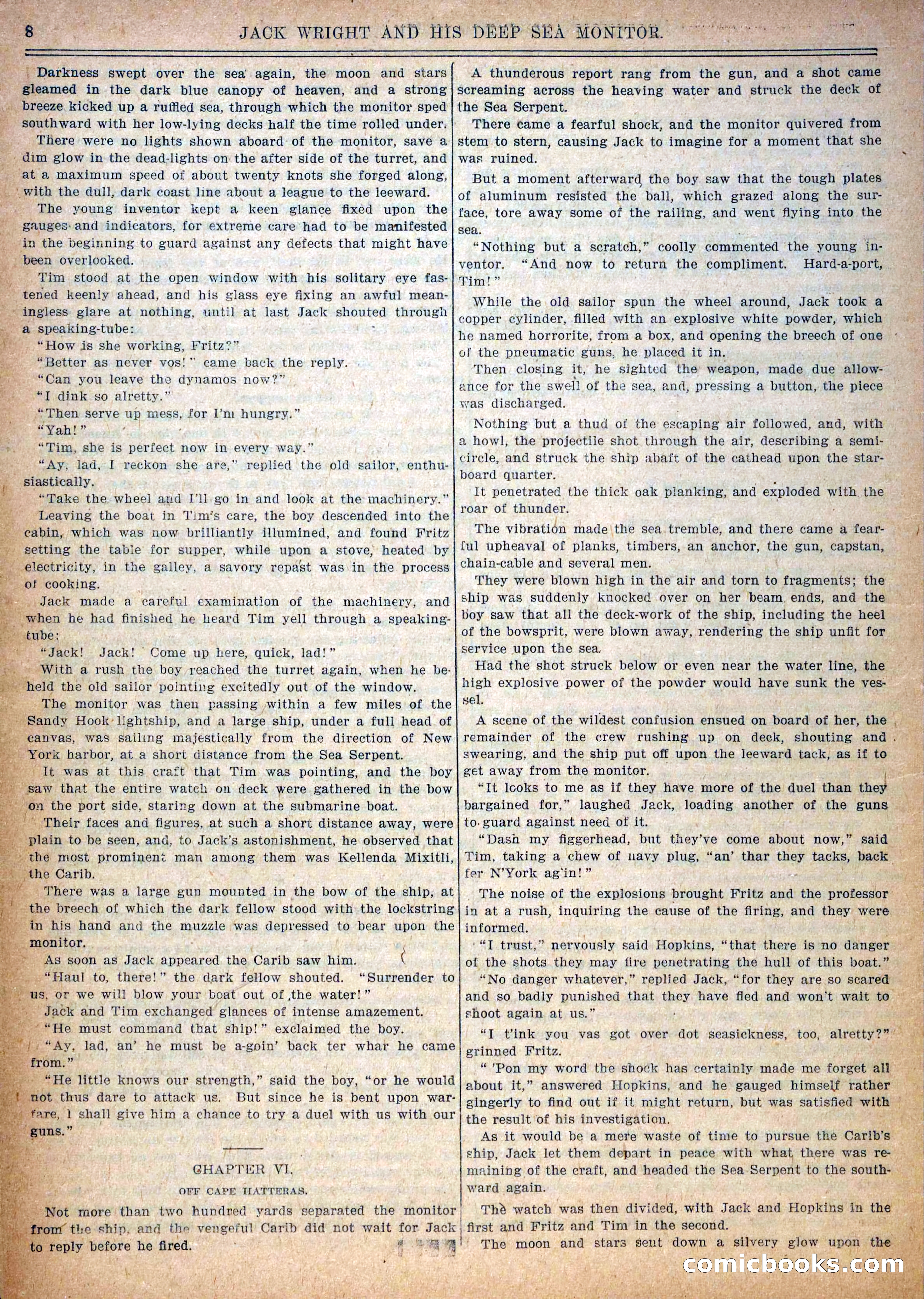 Pluck and Luck #139: Jack Wright and His Deep Sea Monitor — page 9 of 34
