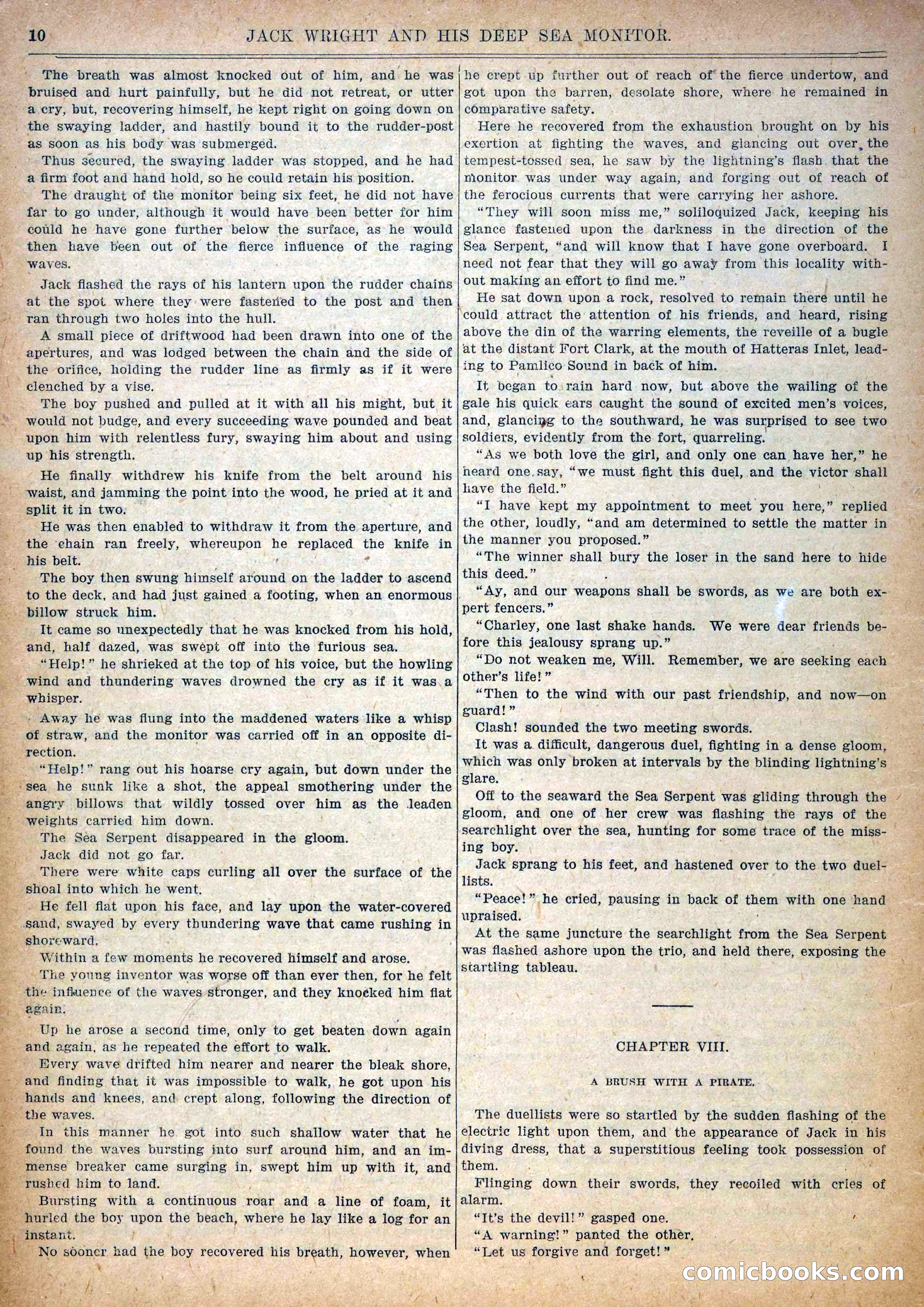 Pluck and Luck #139: Jack Wright and His Deep Sea Monitor — page 11 of 34