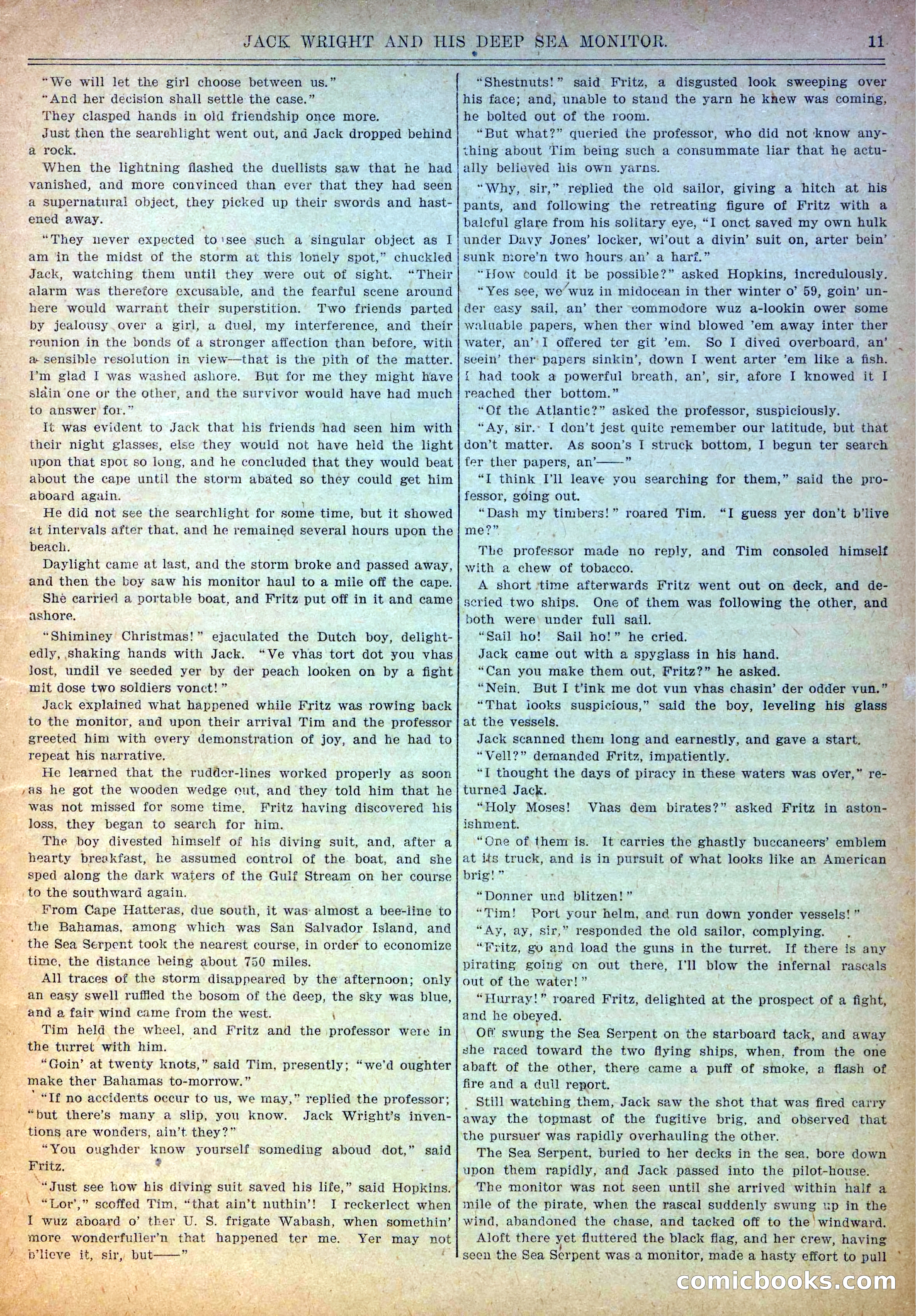 Pluck and Luck #139: Jack Wright and His Deep Sea Monitor — page 12 of 34