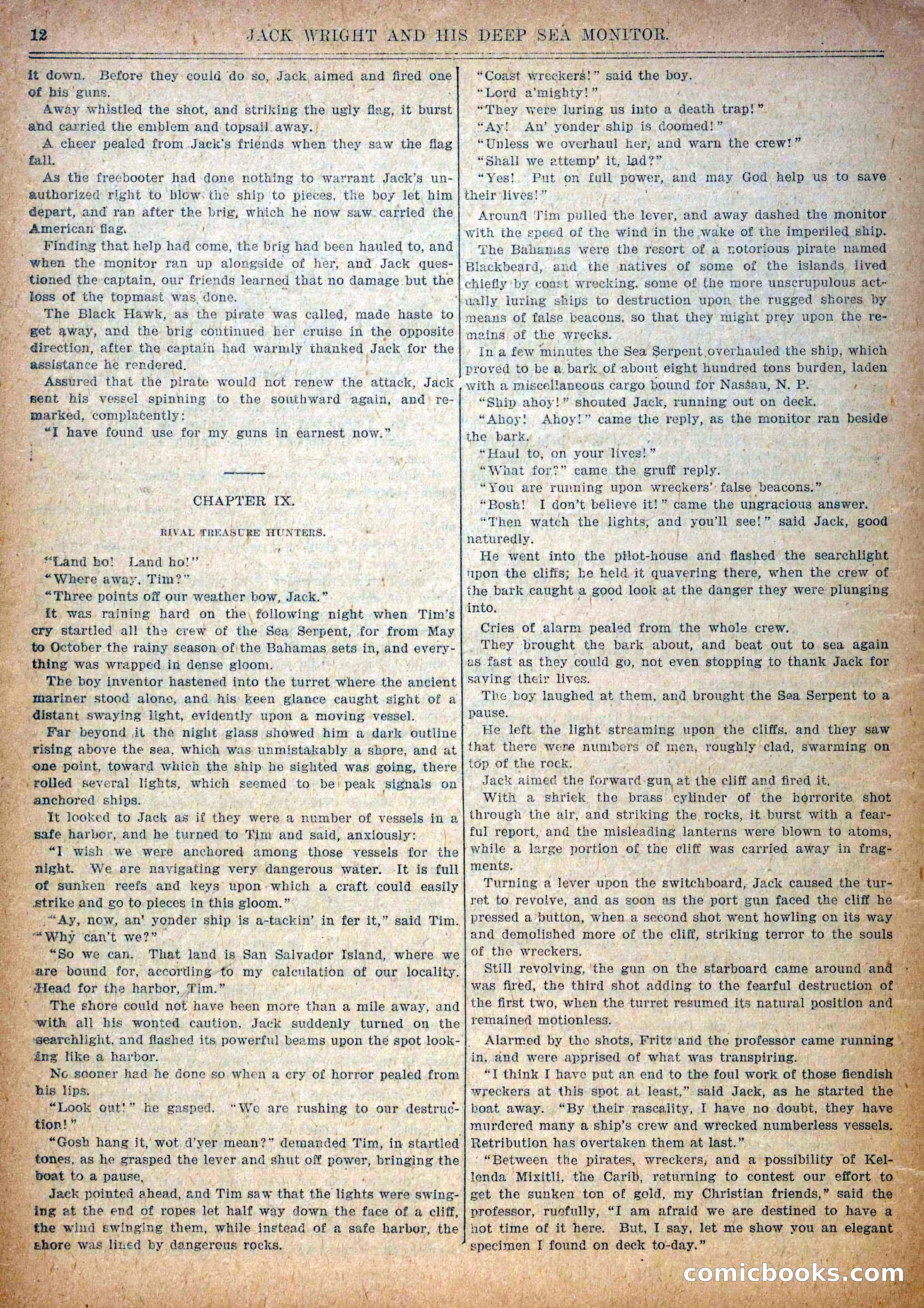 Pluck and Luck #139: Jack Wright and His Deep Sea Monitor — page 13 of 34