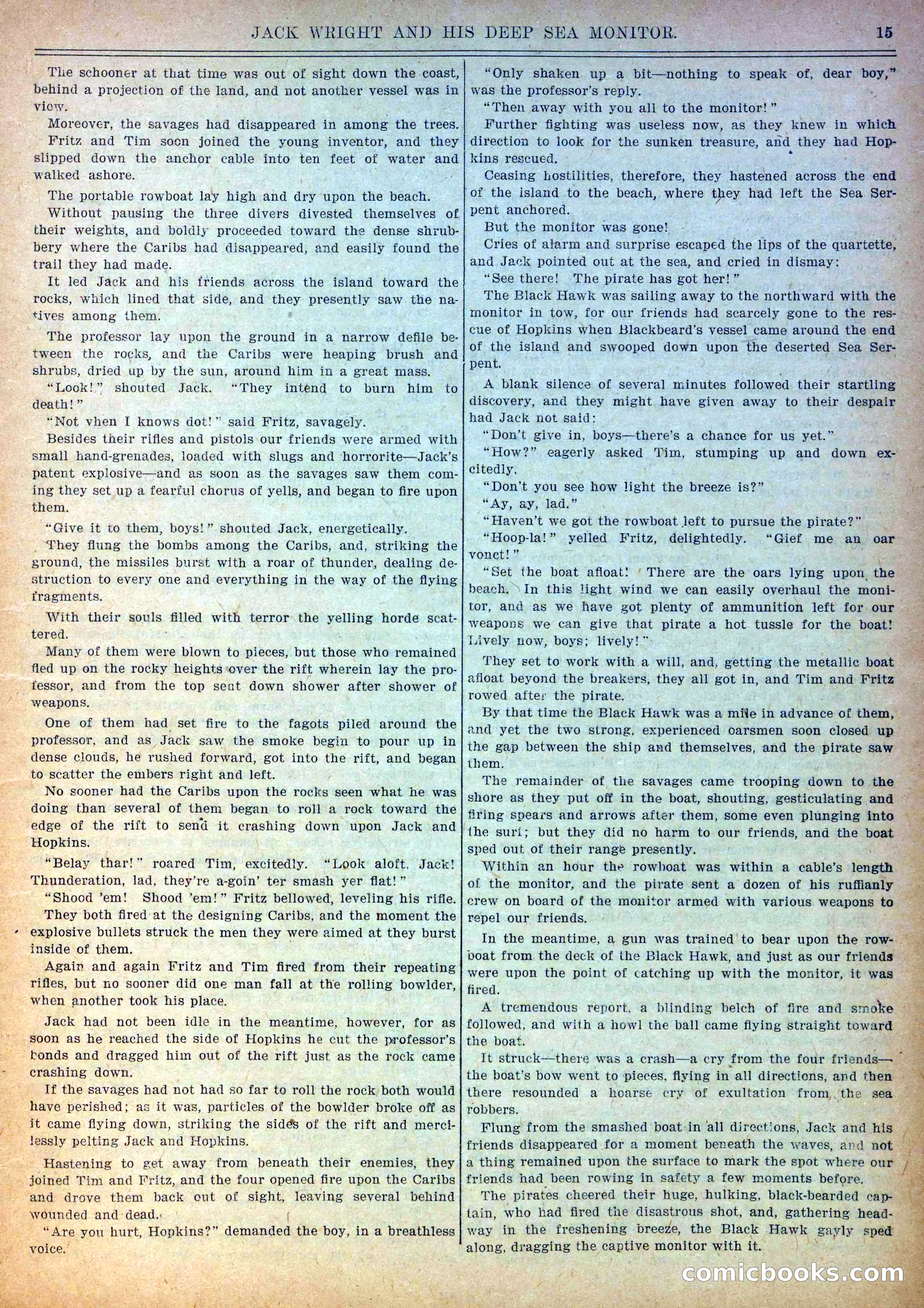 Pluck and Luck #139: Jack Wright and His Deep Sea Monitor — page 16 of 34