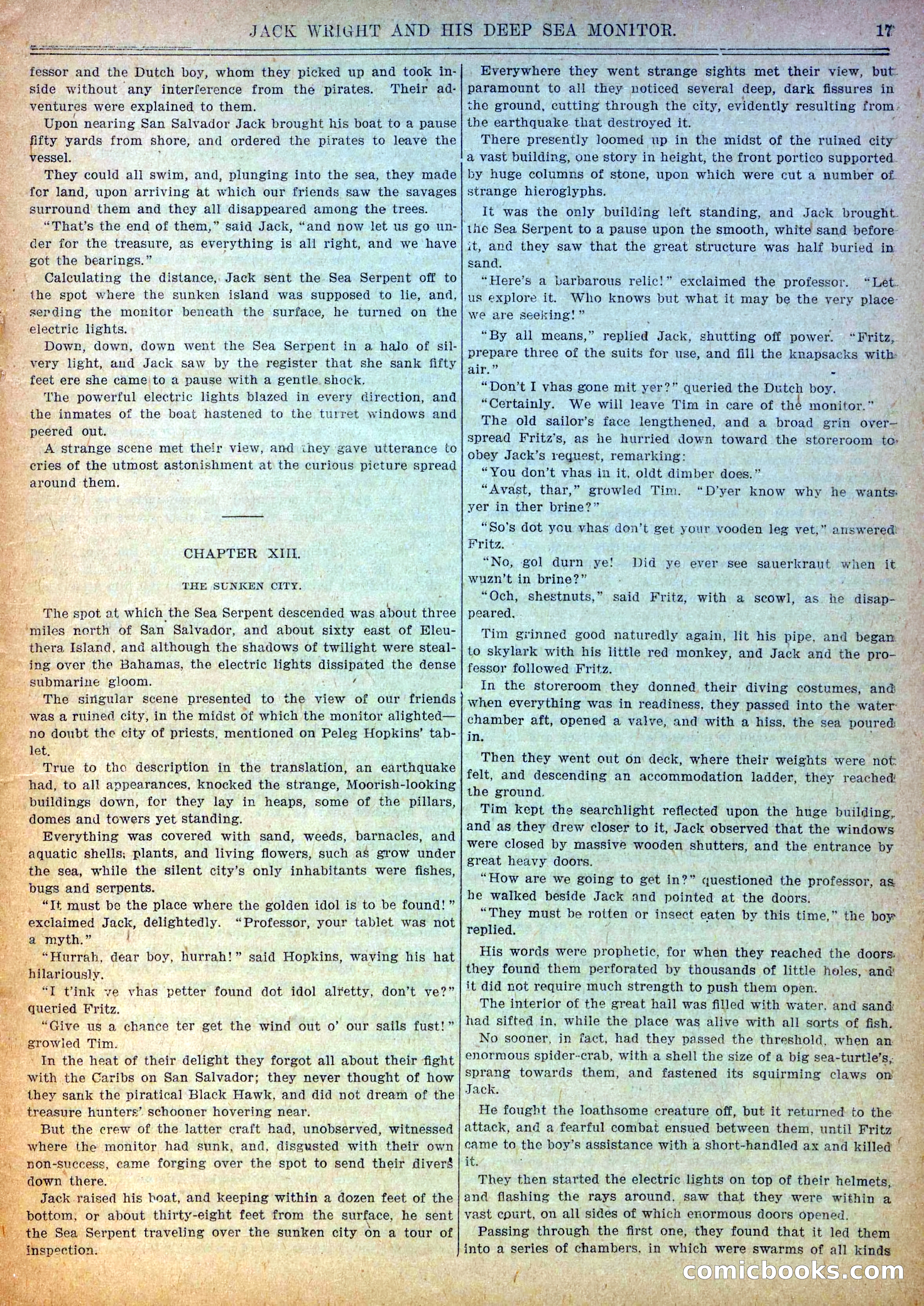 Pluck and Luck #139: Jack Wright and His Deep Sea Monitor — page 18 of 34