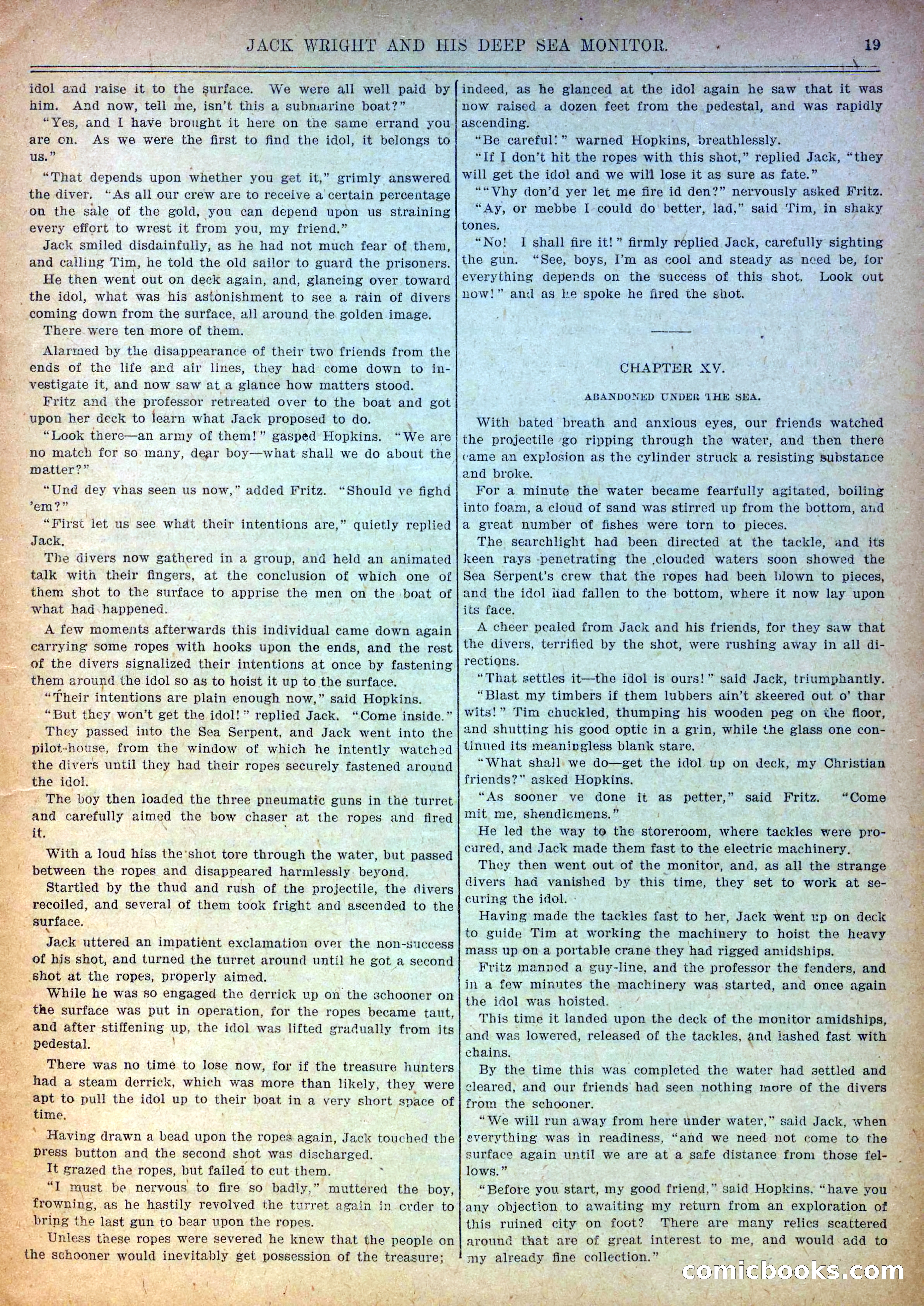 Pluck and Luck #139: Jack Wright and His Deep Sea Monitor — page 20 of 34