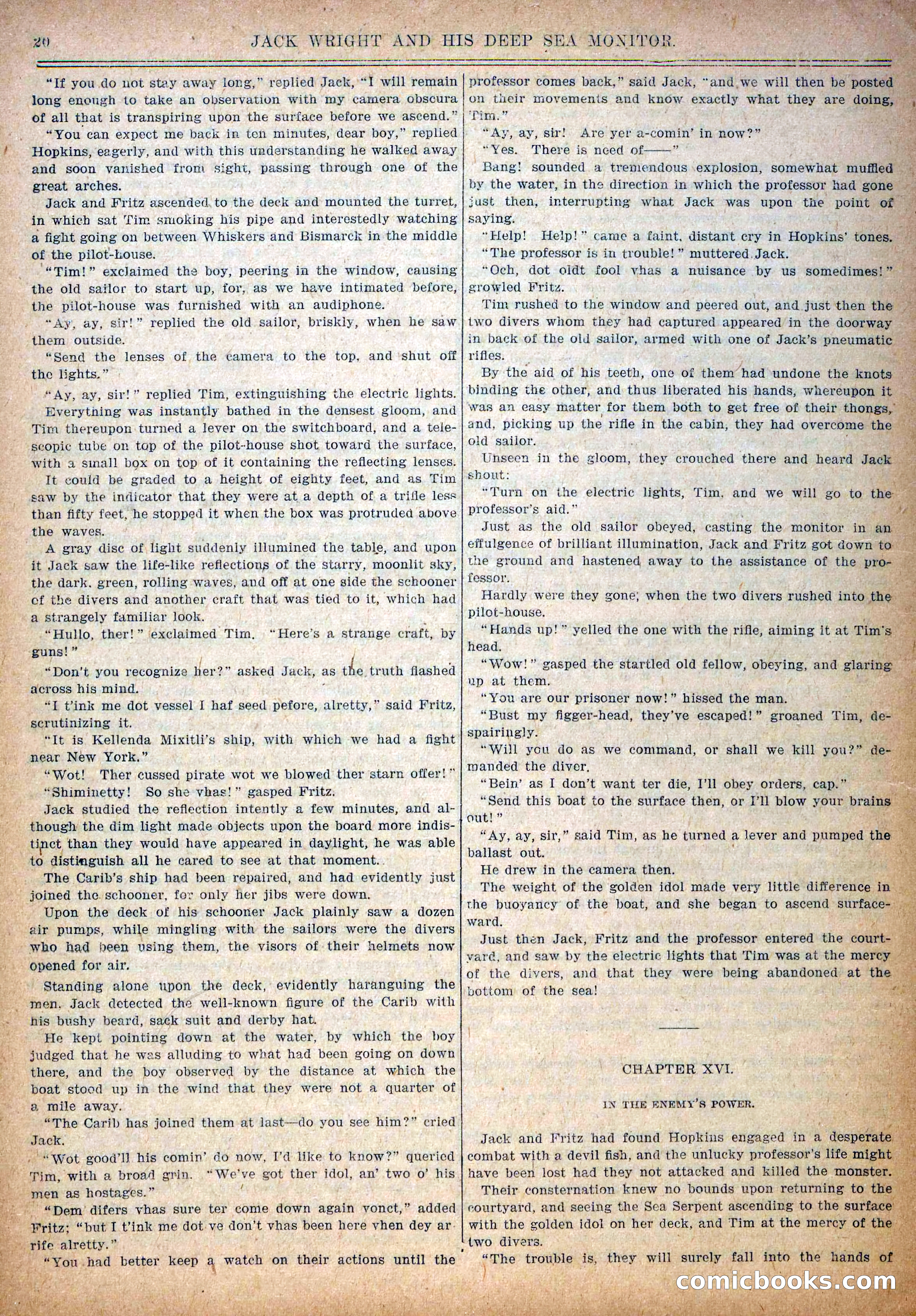 Pluck and Luck #139: Jack Wright and His Deep Sea Monitor — page 21 of 34