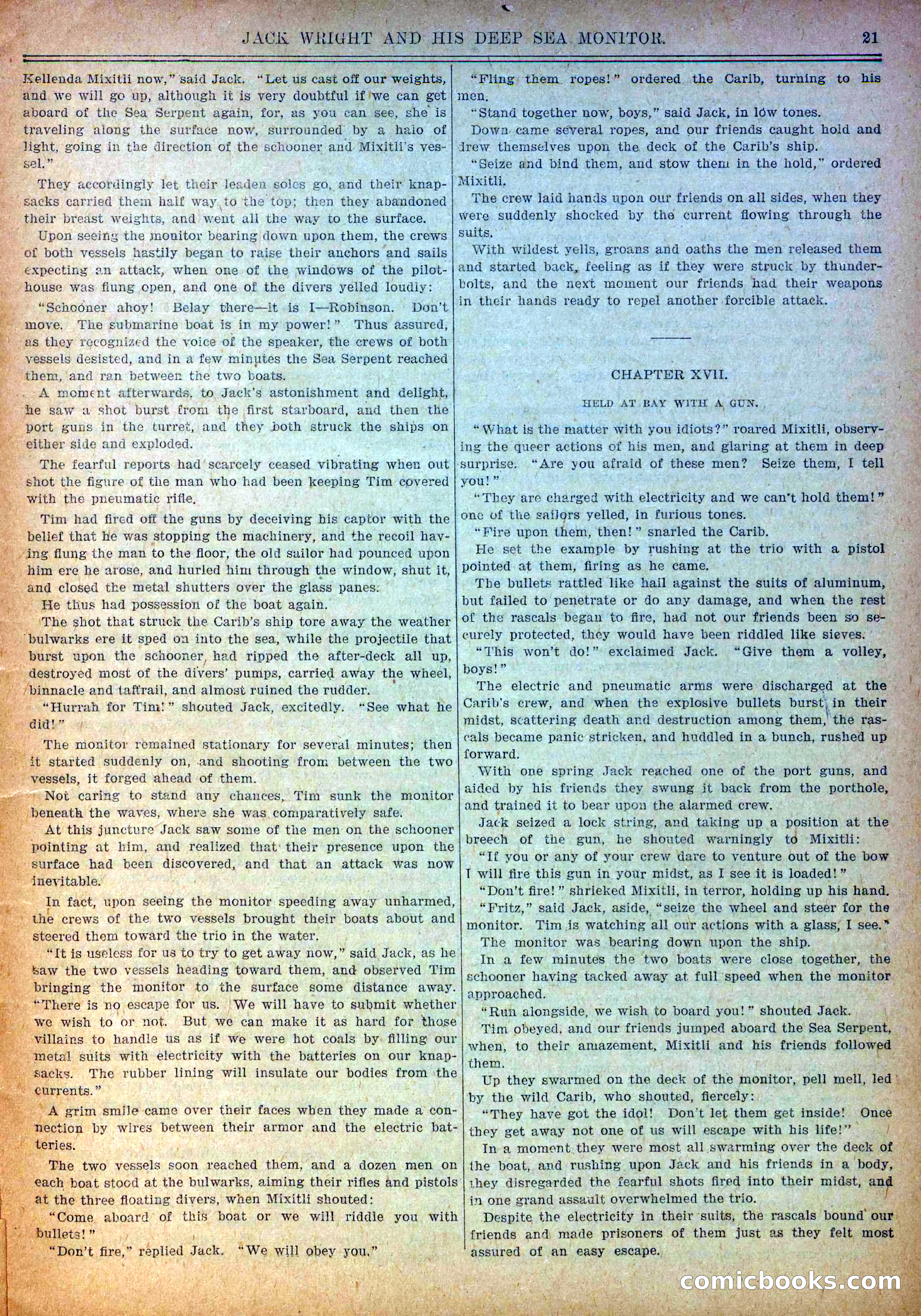 Pluck and Luck #139: Jack Wright and His Deep Sea Monitor — page 22 of 34