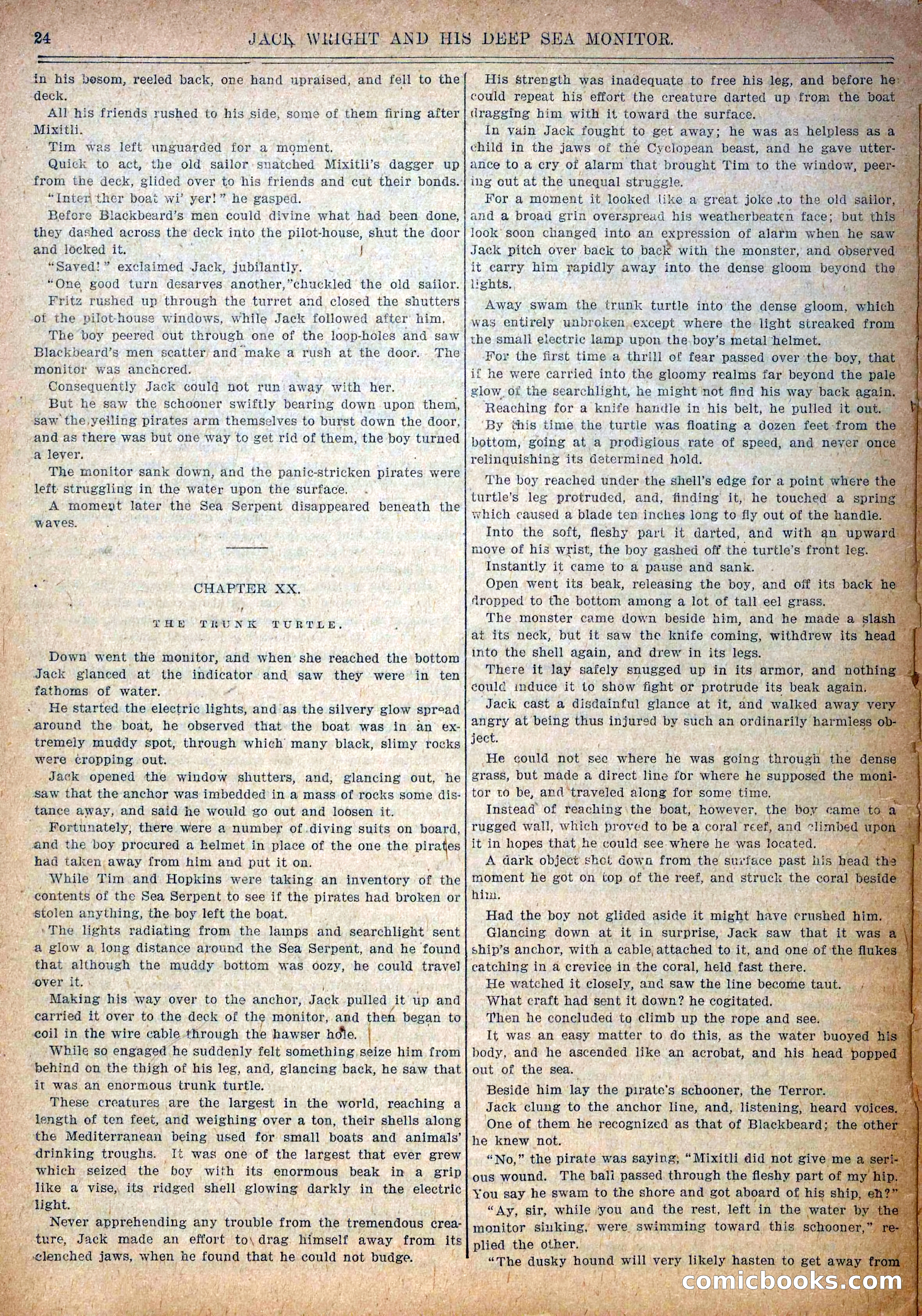 Pluck and Luck #139: Jack Wright and His Deep Sea Monitor — page 25 of 34