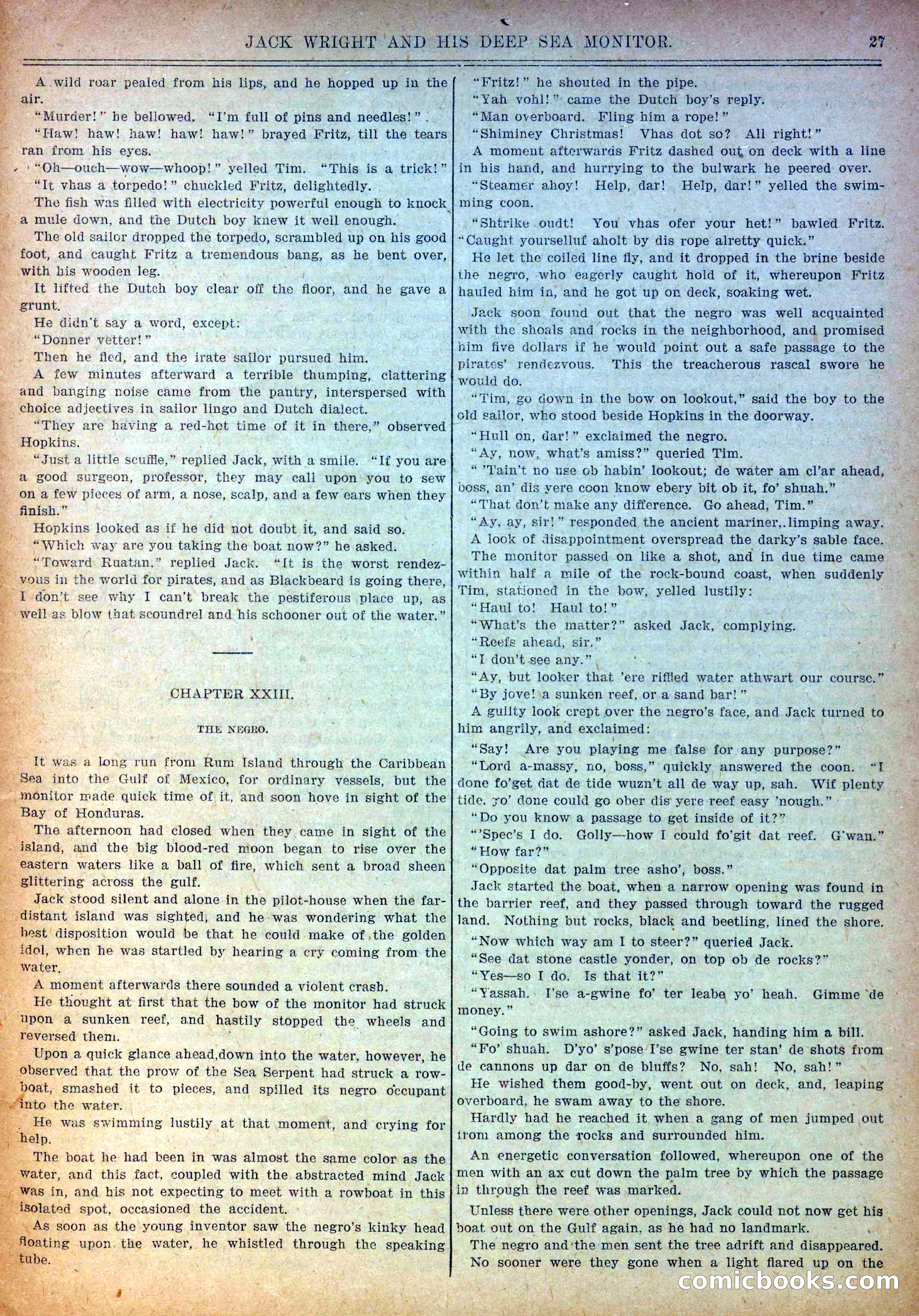 Pluck and Luck #139: Jack Wright and His Deep Sea Monitor — page 28 of 34