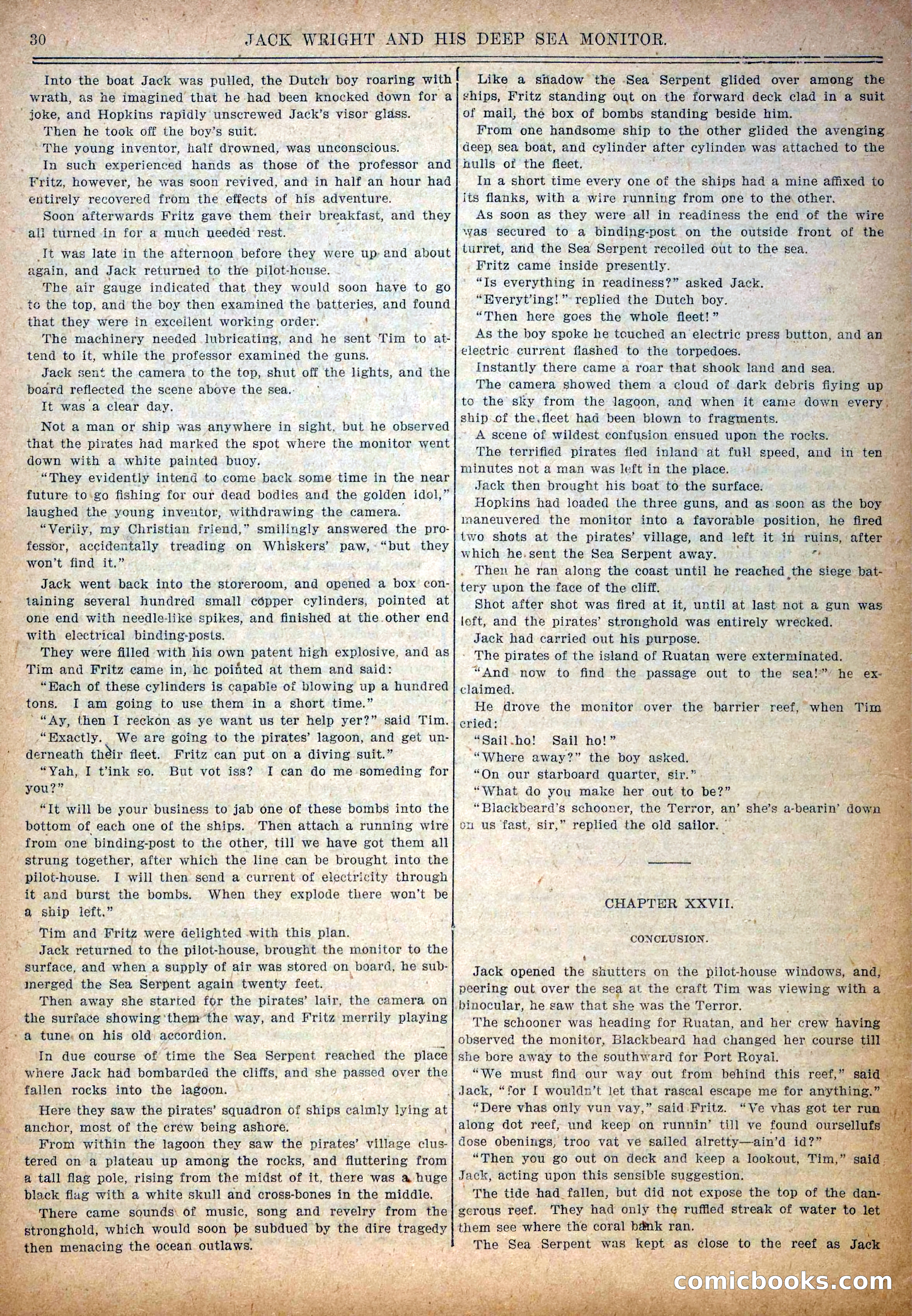 Pluck and Luck #139: Jack Wright and His Deep Sea Monitor — page 31 of 34