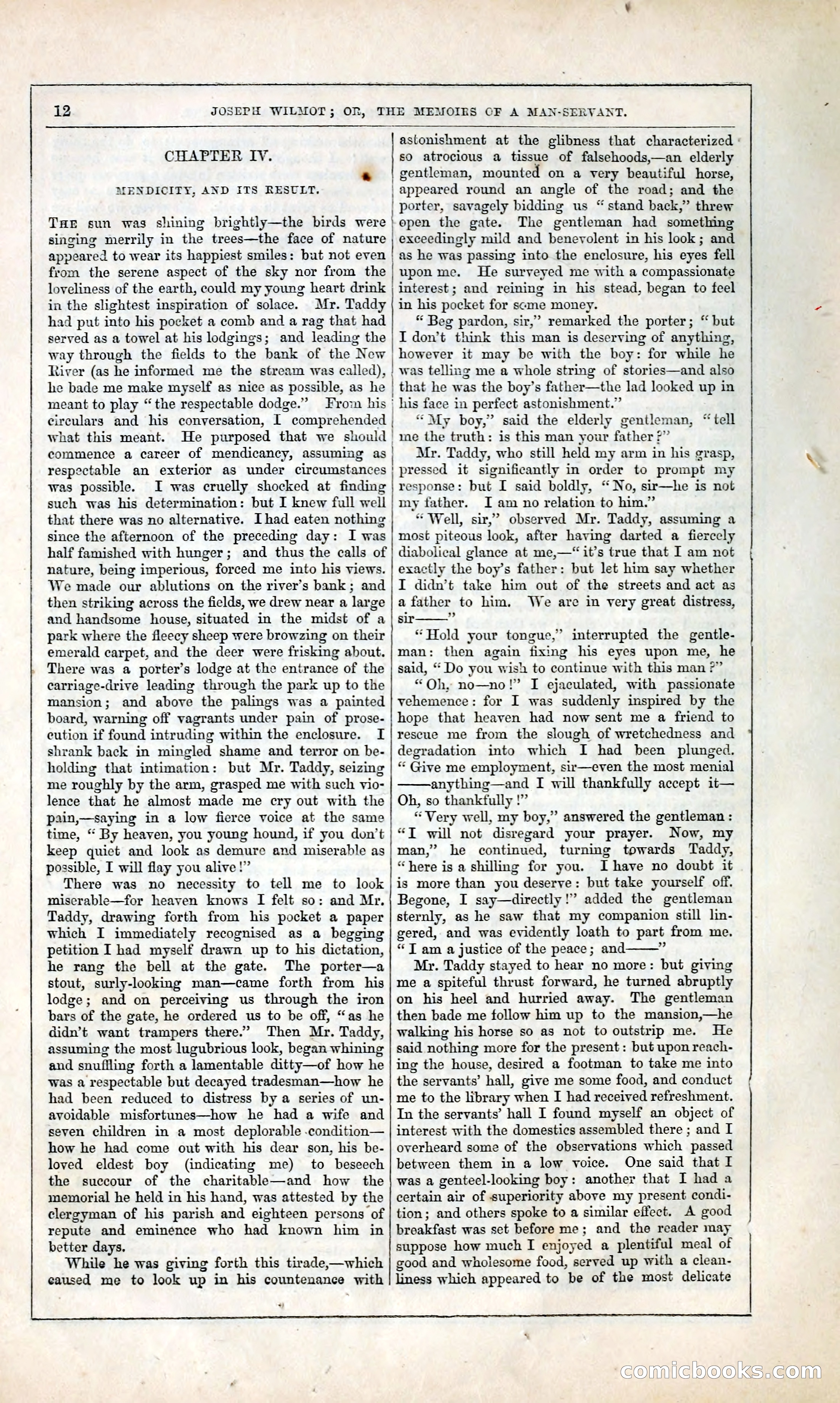Joseph Wilmot, or, The Memoirs of a Man-Servant — page 25 of 394