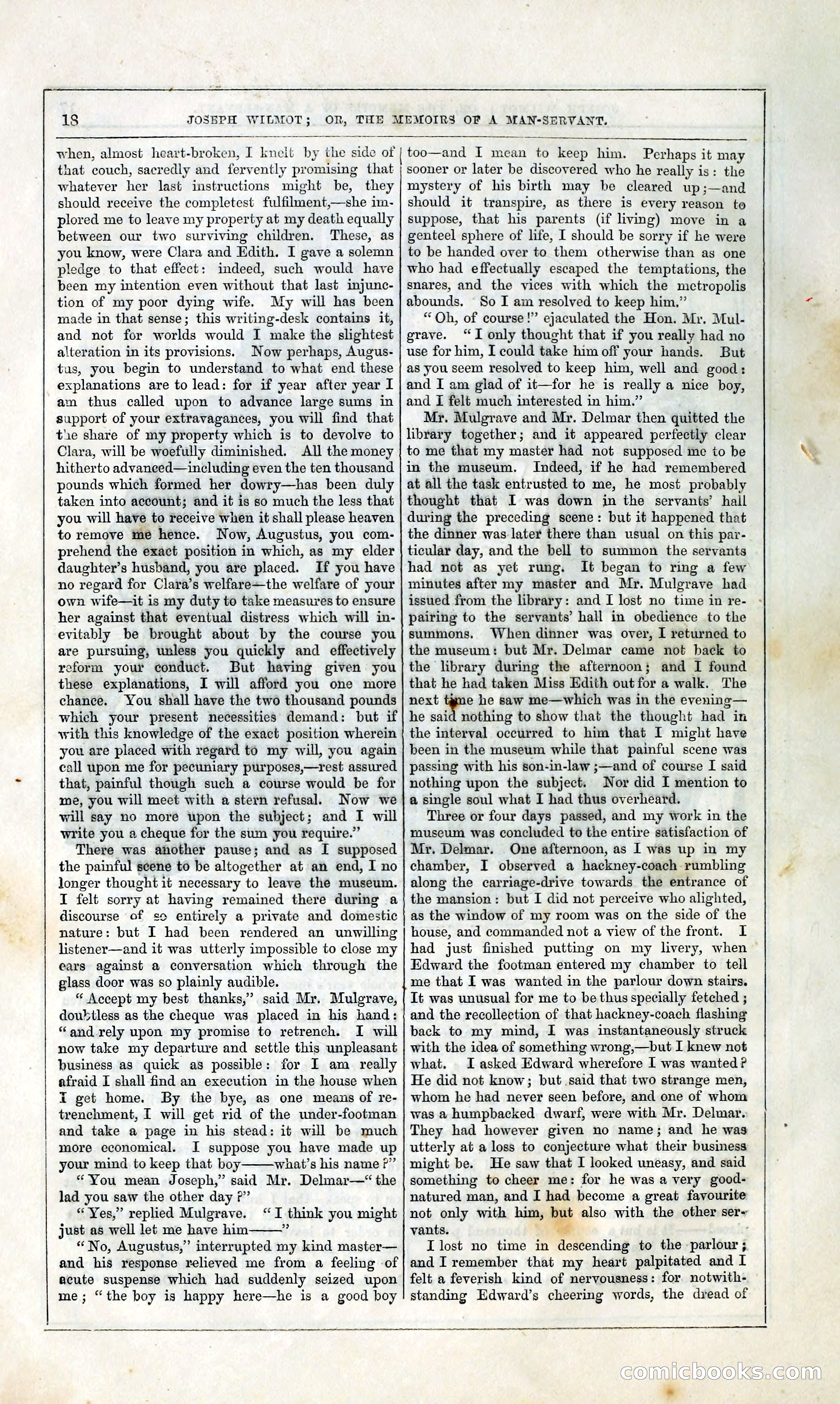 Joseph Wilmot, or, The Memoirs of a Man-Servant — page 31 of 394