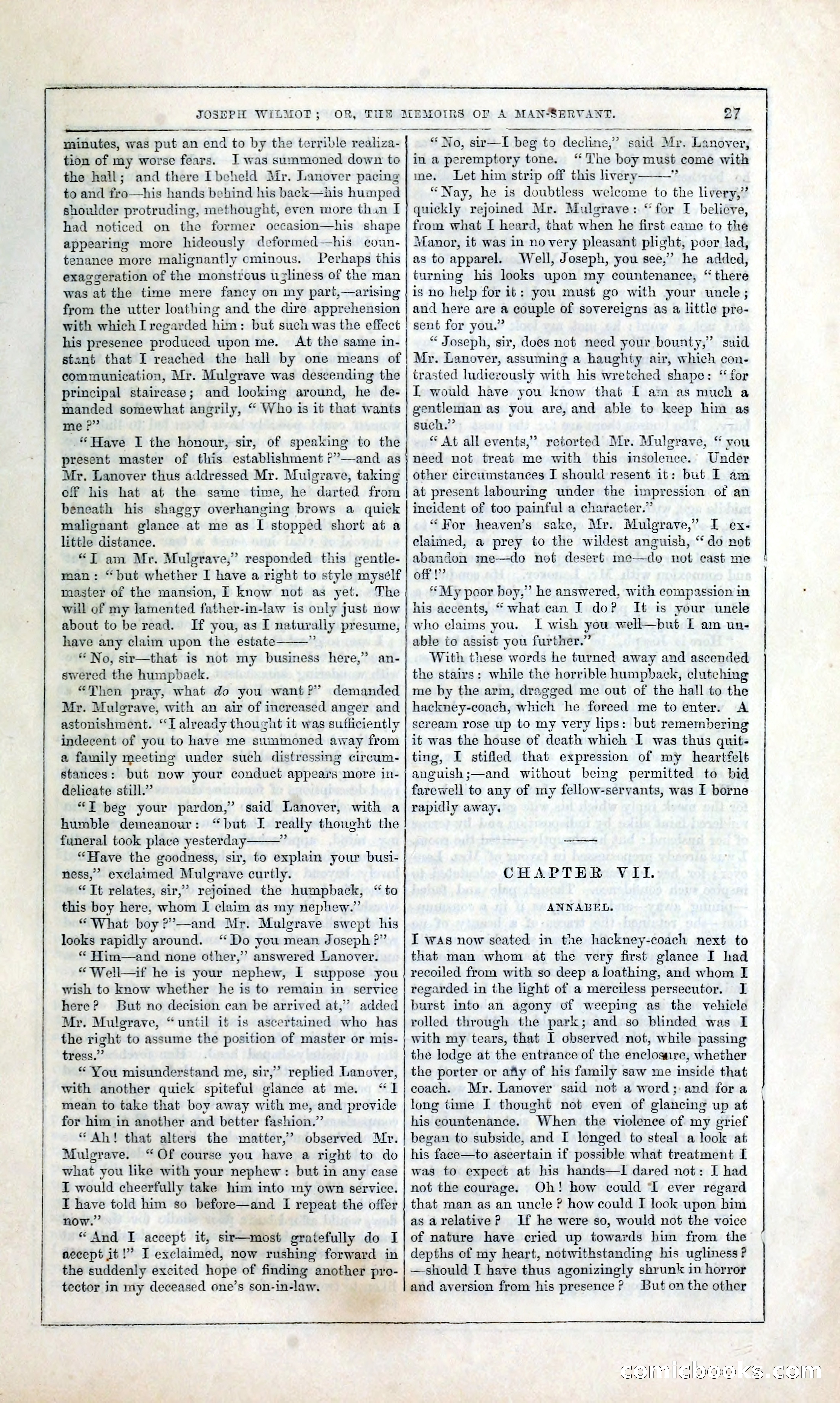 Joseph Wilmot, or, The Memoirs of a Man-Servant — page 40 of 394
