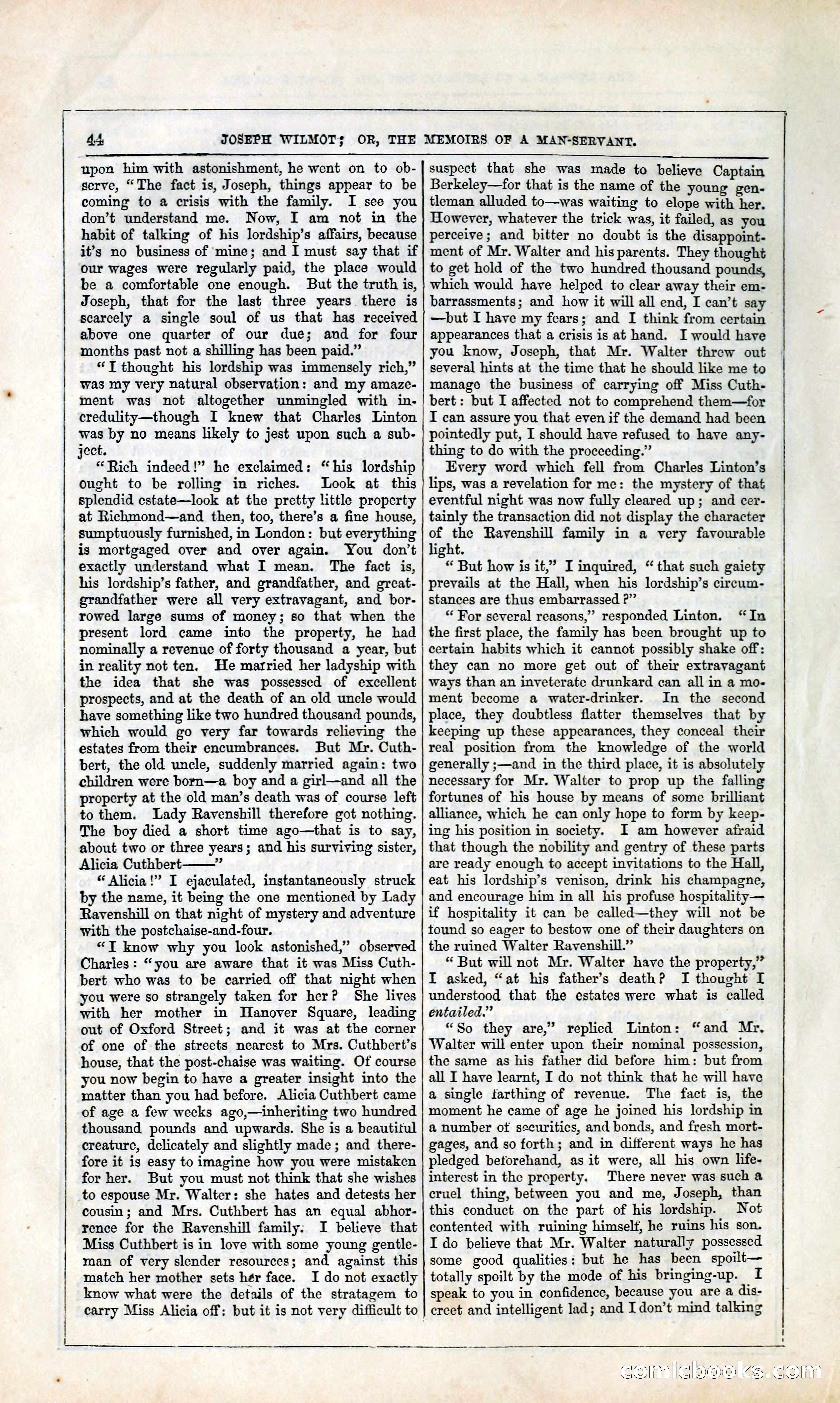 Joseph Wilmot, or, The Memoirs of a Man-Servant — page 57 of 394