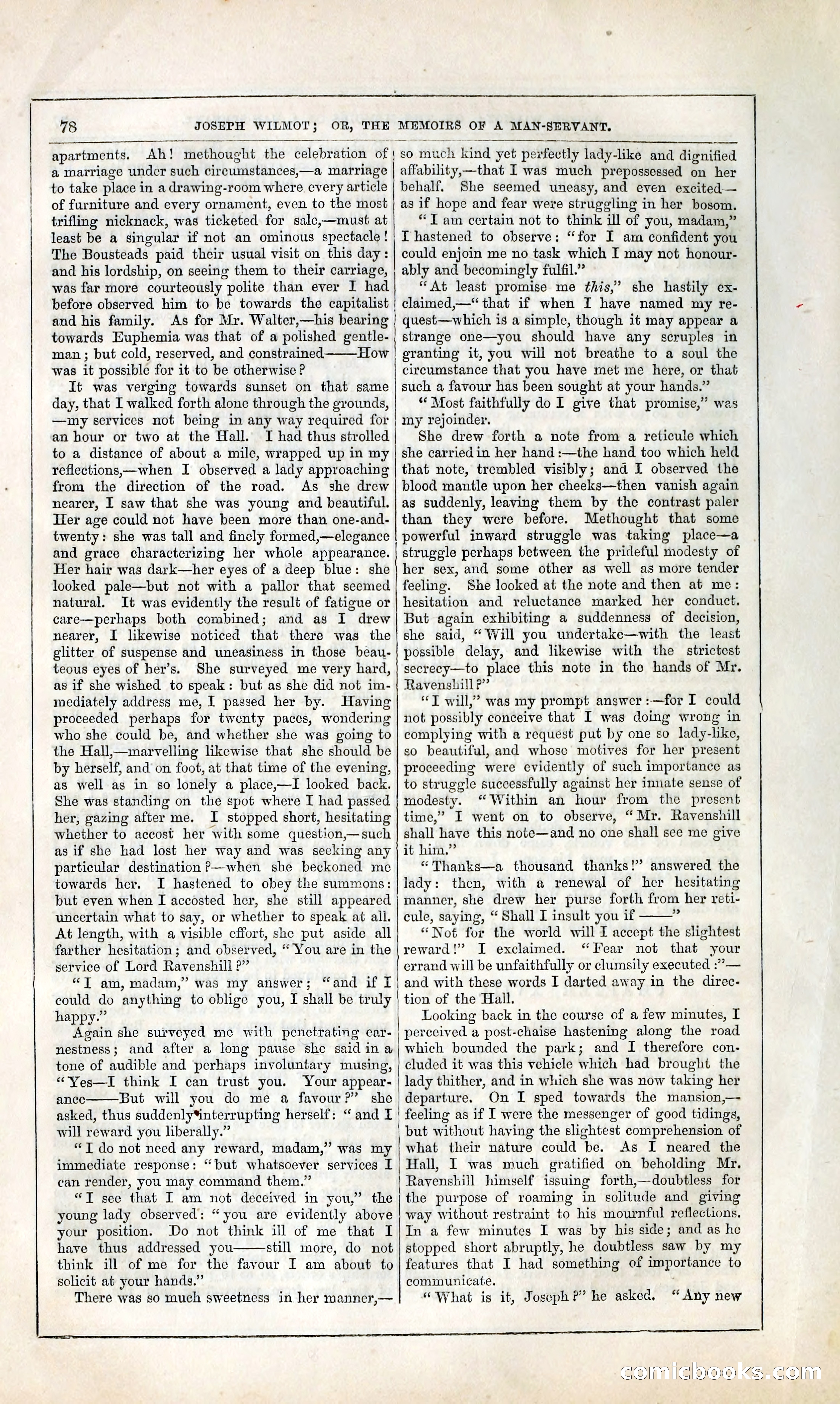 Joseph Wilmot, or, The Memoirs of a Man-Servant — page 91 of 394
