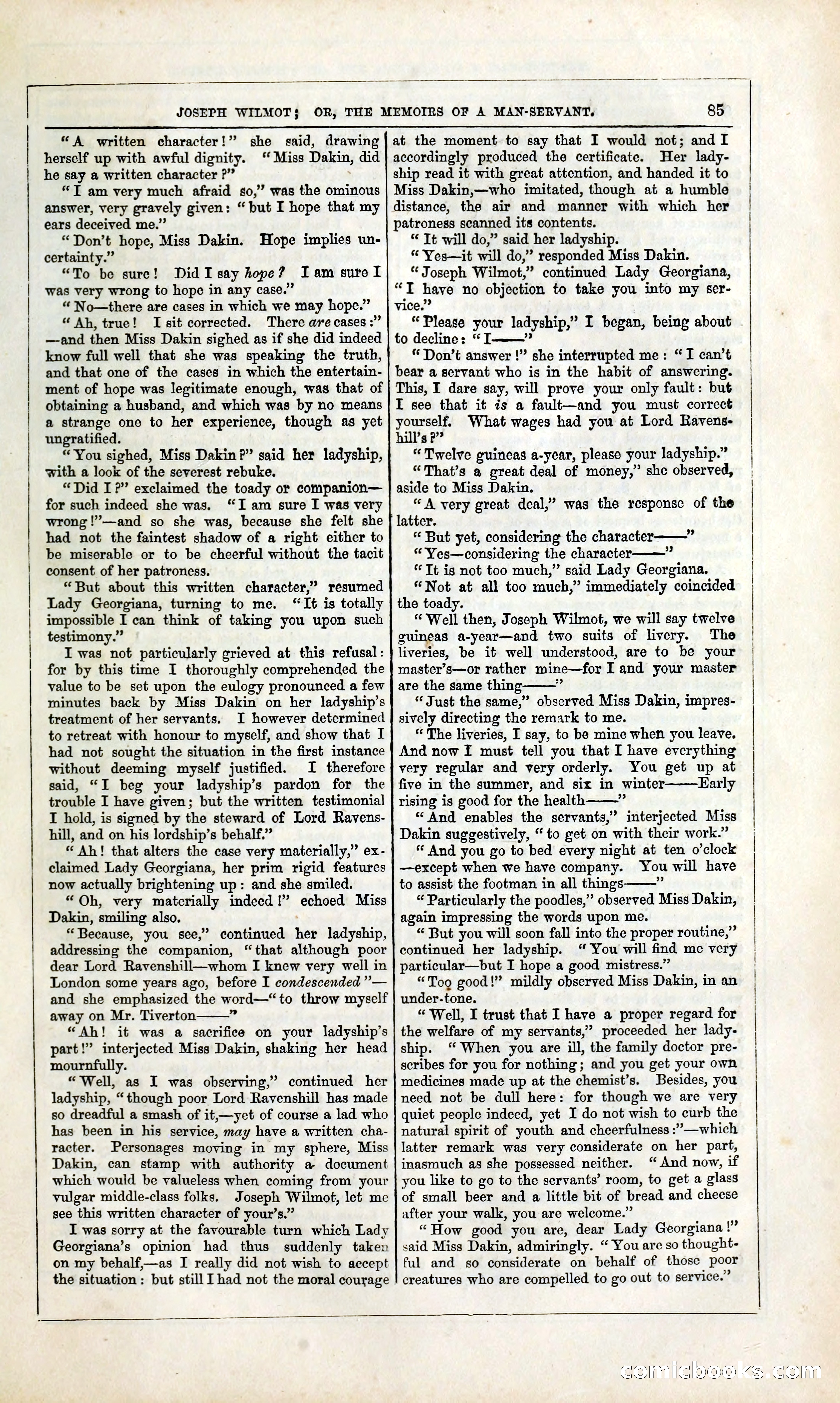 Joseph Wilmot, or, The Memoirs of a Man-Servant — page 98 of 394