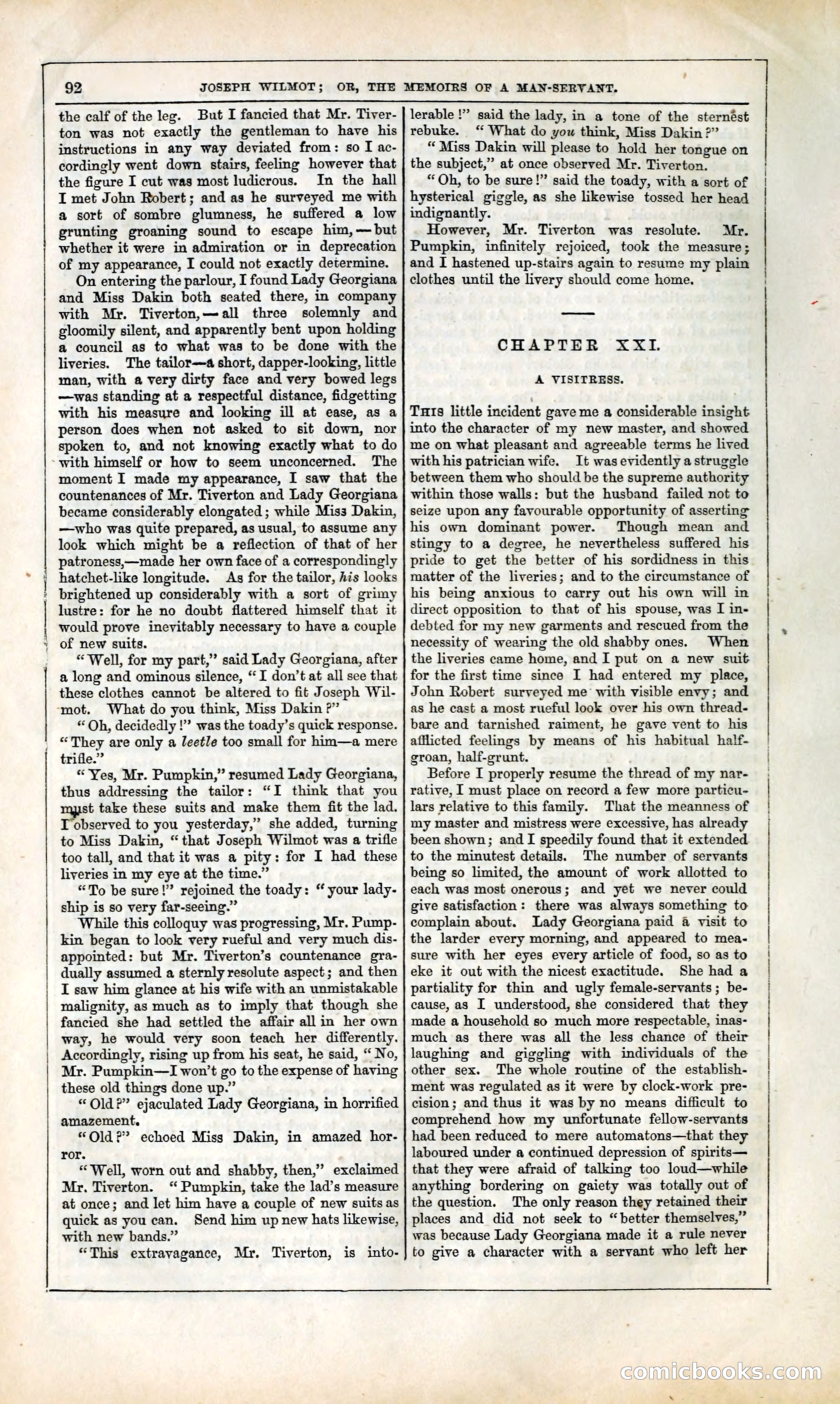 Joseph Wilmot, or, The Memoirs of a Man-Servant — page 105 of 394
