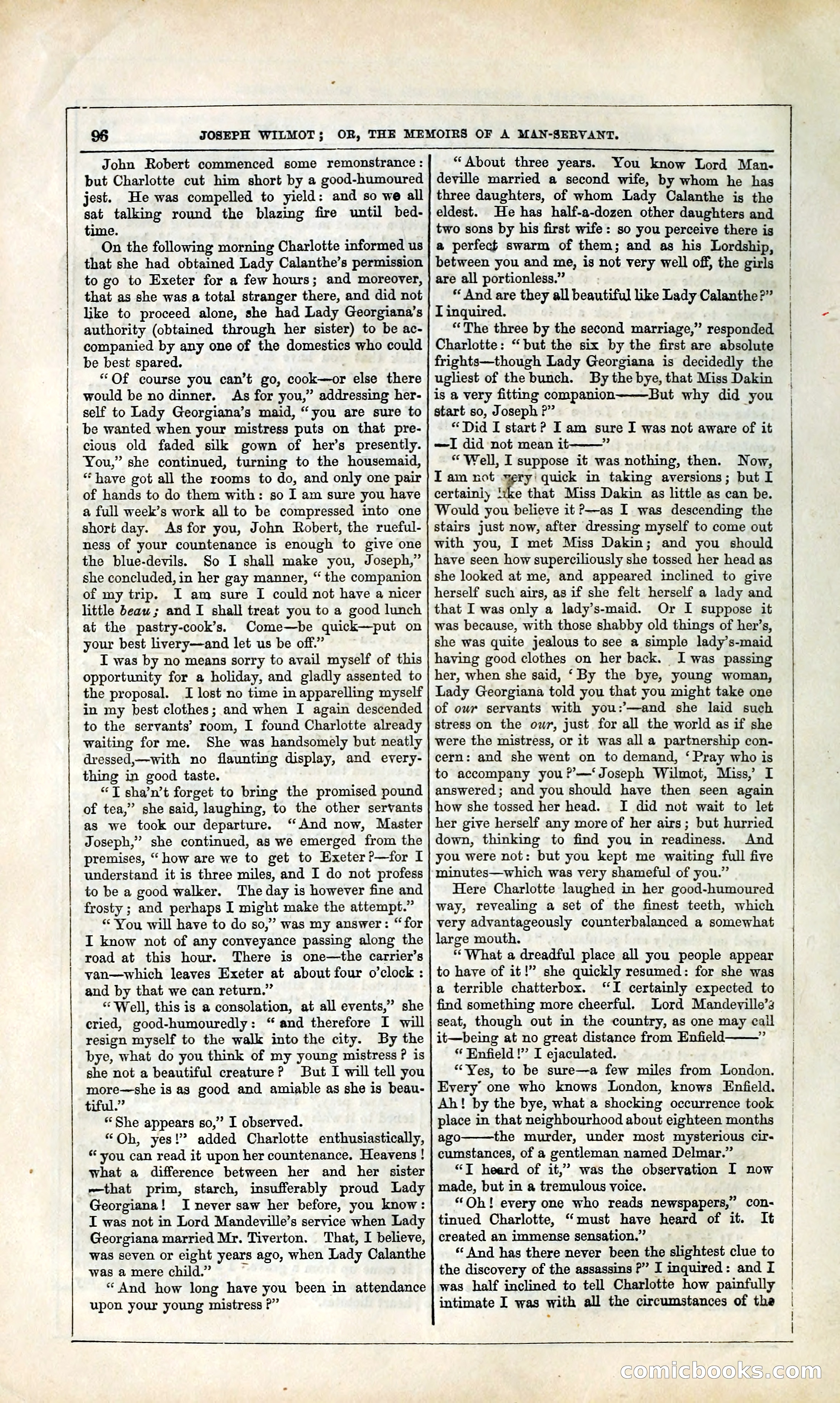 Joseph Wilmot, or, The Memoirs of a Man-Servant — page 109 of 394