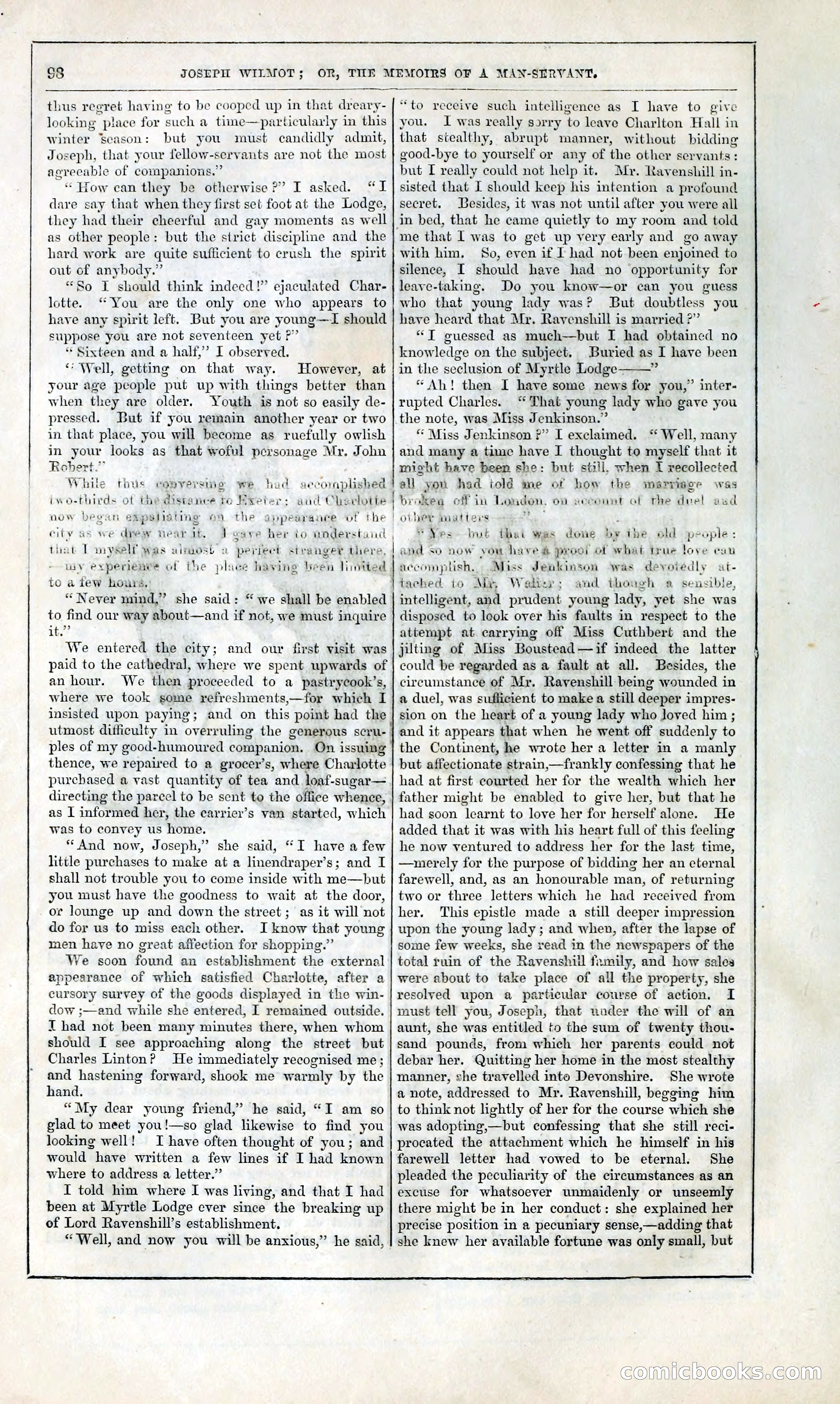 Joseph Wilmot, or, The Memoirs of a Man-Servant — page 111 of 394
