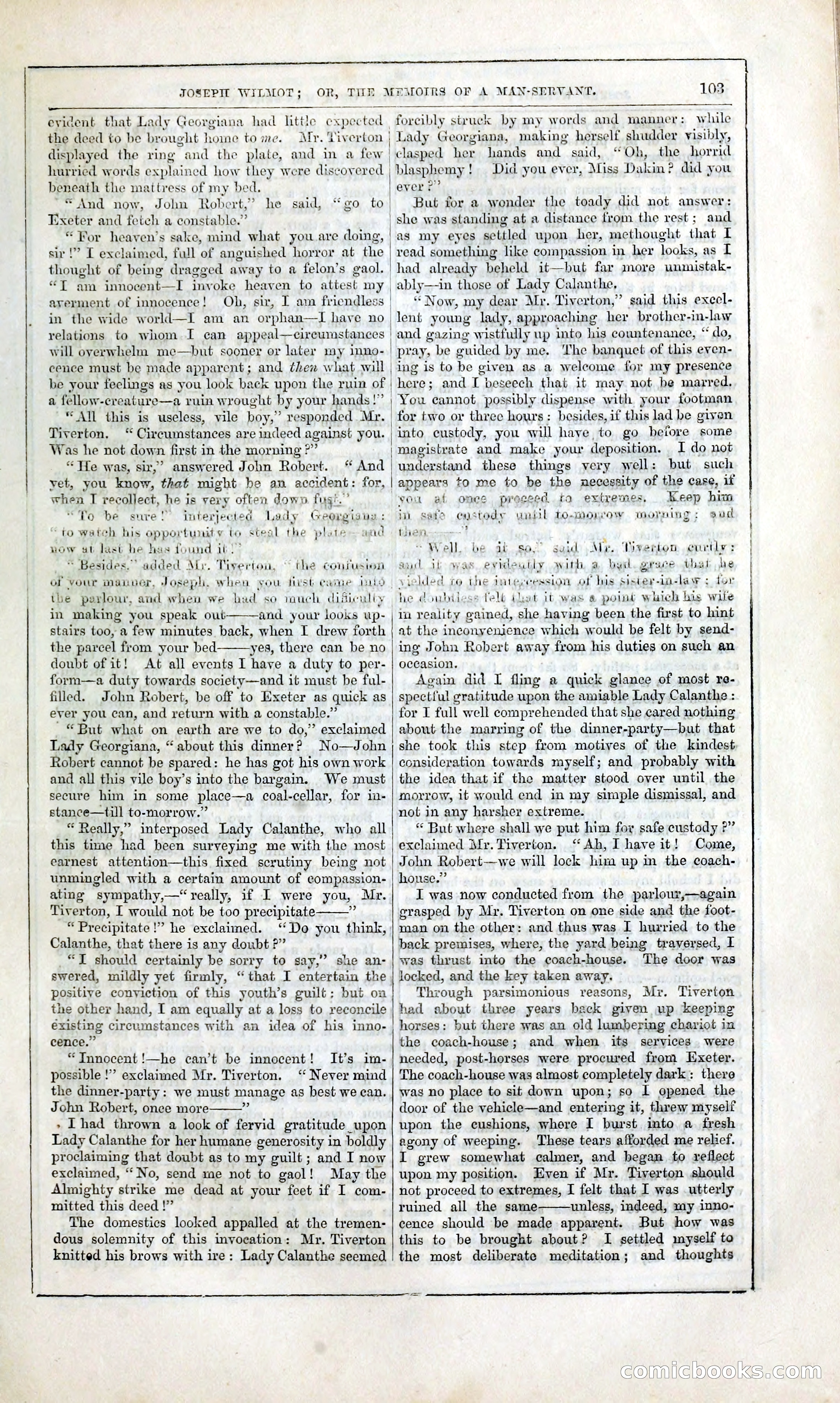 Joseph Wilmot, or, The Memoirs of a Man-Servant — page 116 of 394