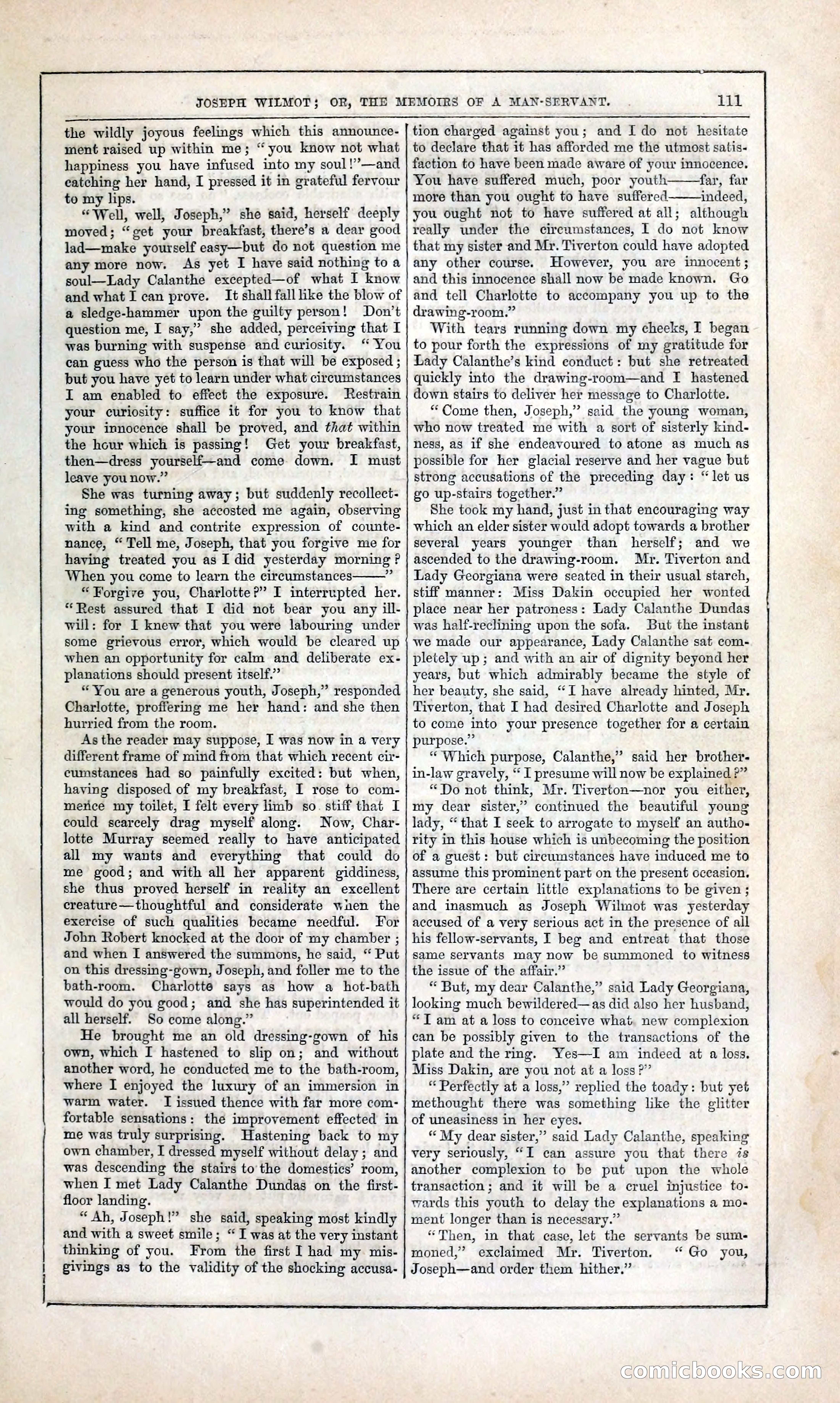 Joseph Wilmot, or, The Memoirs of a Man-Servant — page 124 of 394