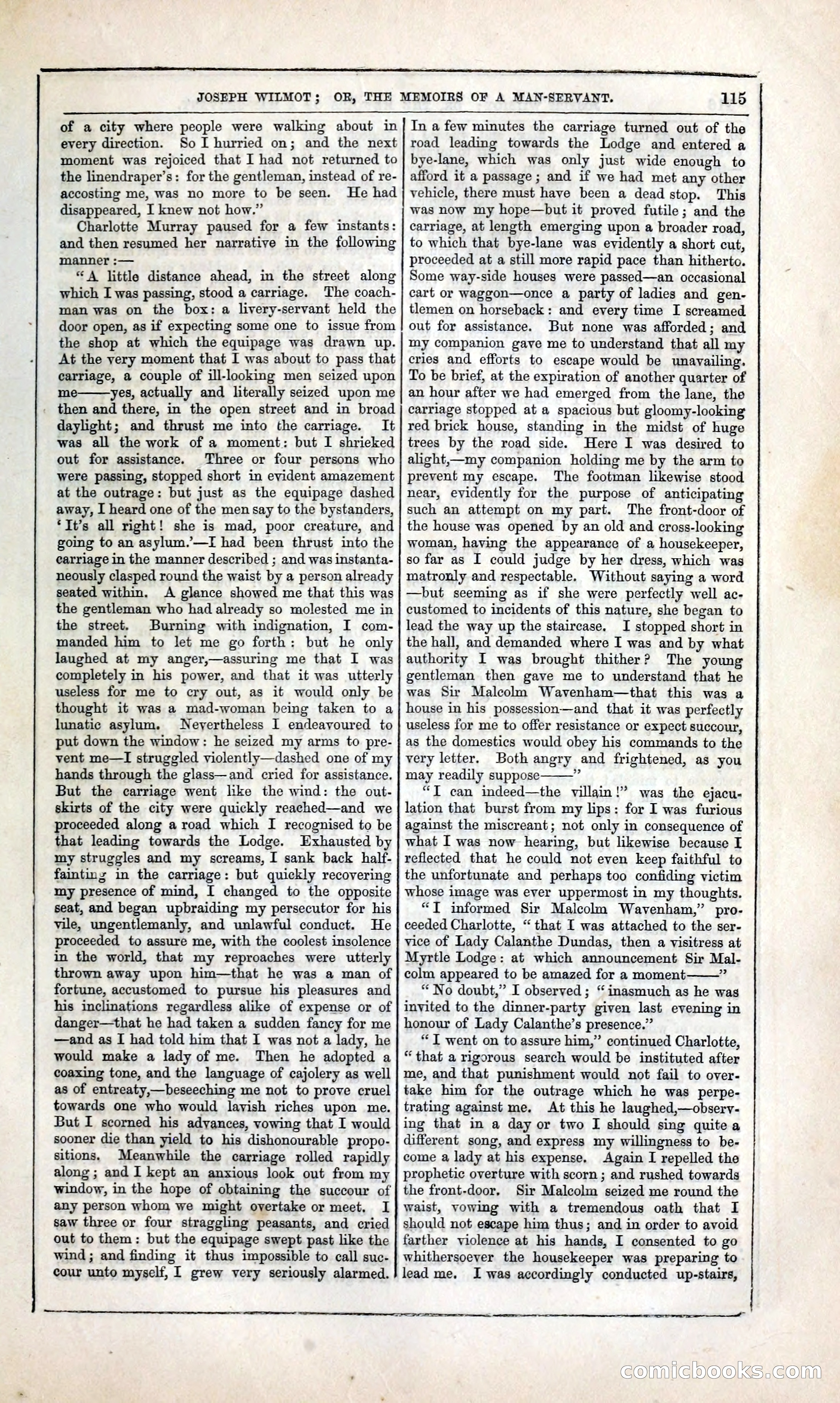 Joseph Wilmot, or, The Memoirs of a Man-Servant — page 128 of 394