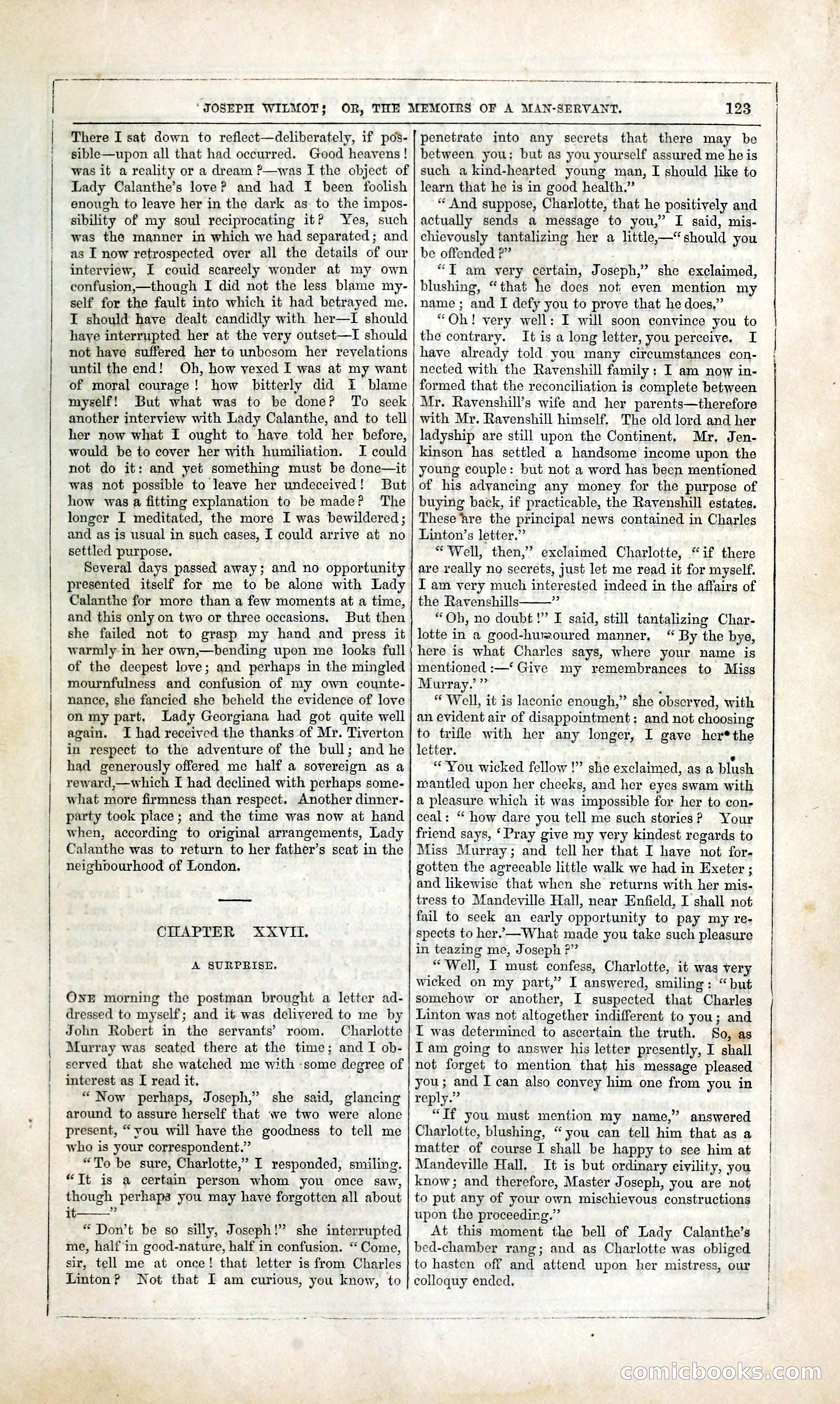 Joseph Wilmot, or, The Memoirs of a Man-Servant — page 136 of 394