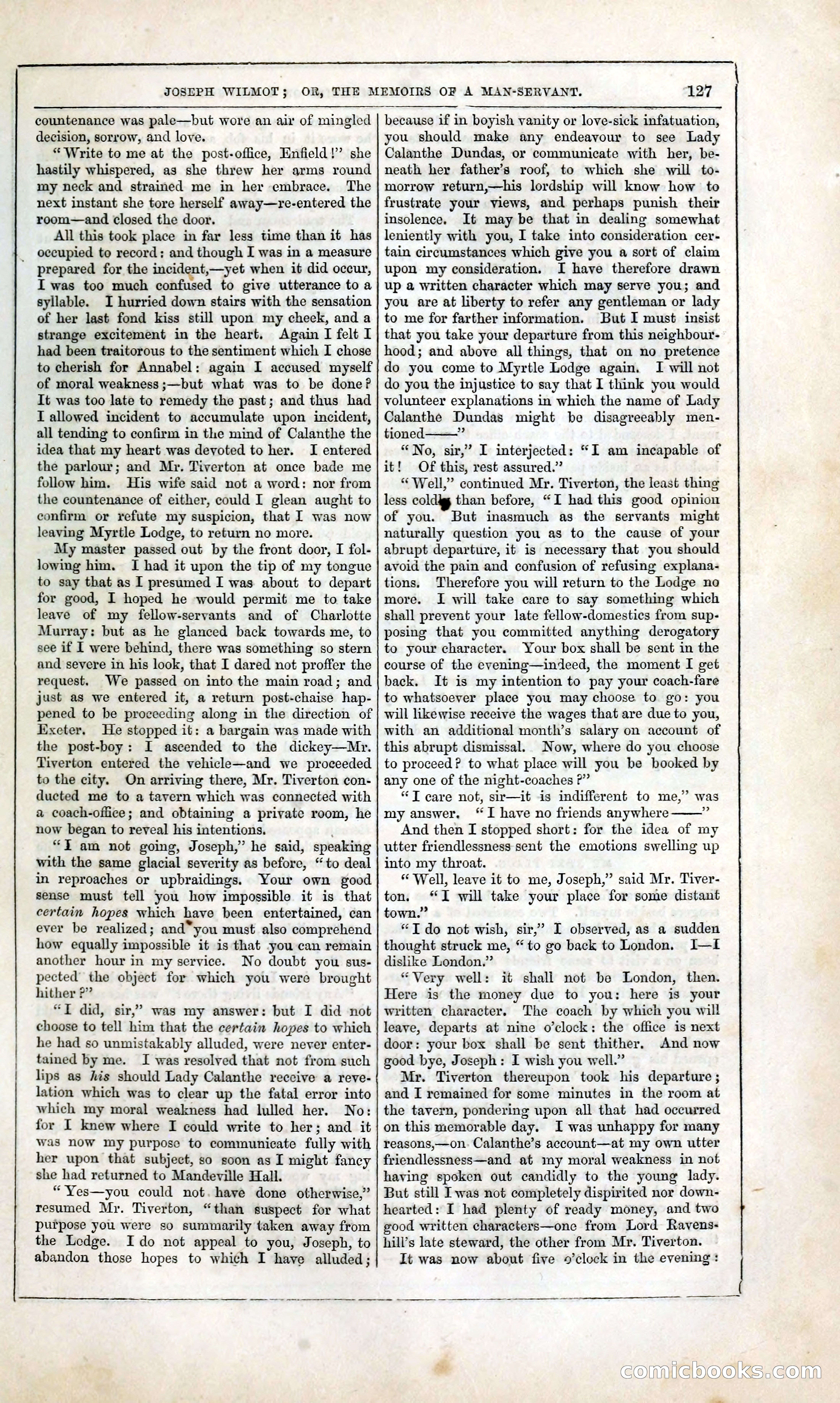 Joseph Wilmot, or, The Memoirs of a Man-Servant — page 140 of 394
