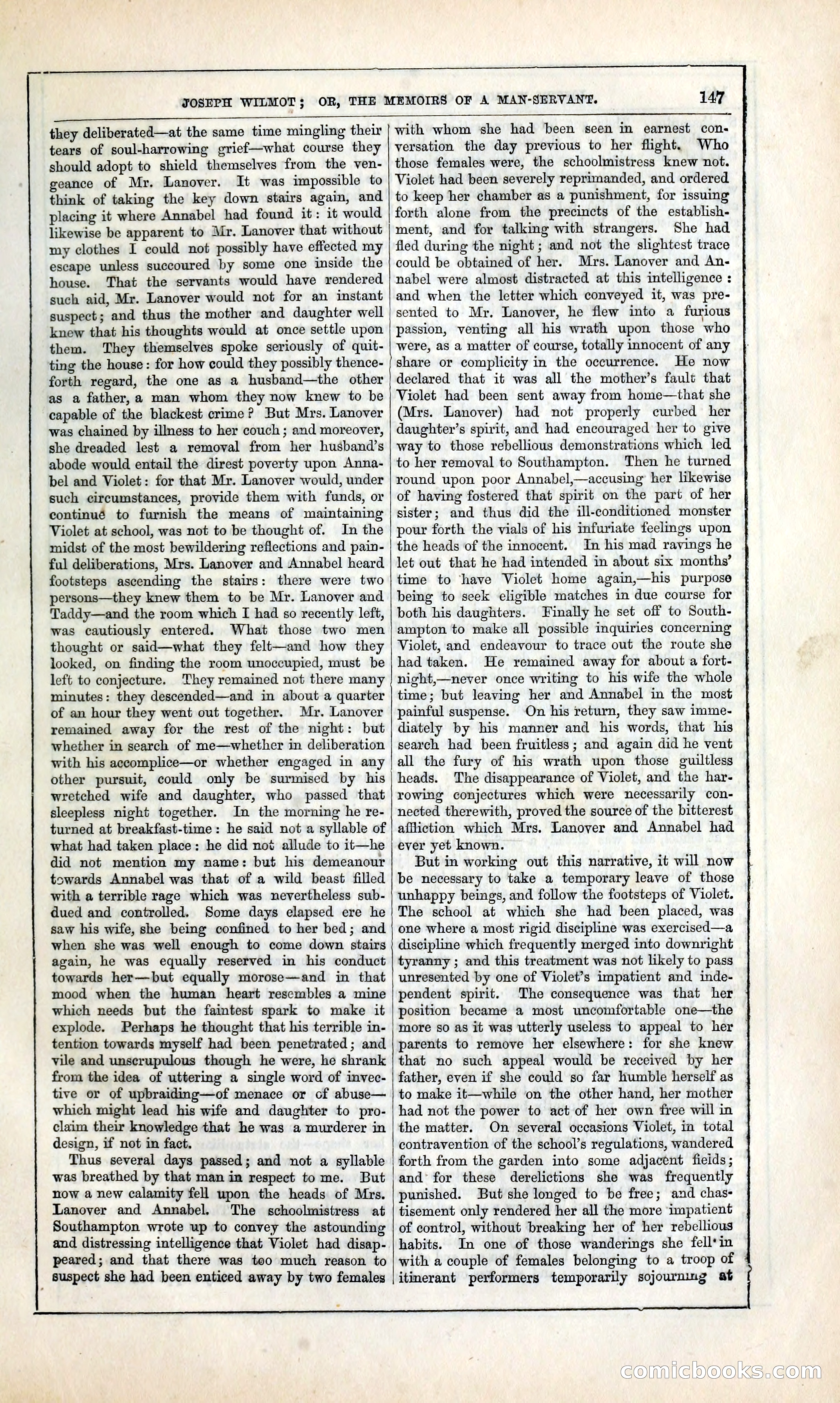 Joseph Wilmot, or, The Memoirs of a Man-Servant — page 160 of 394