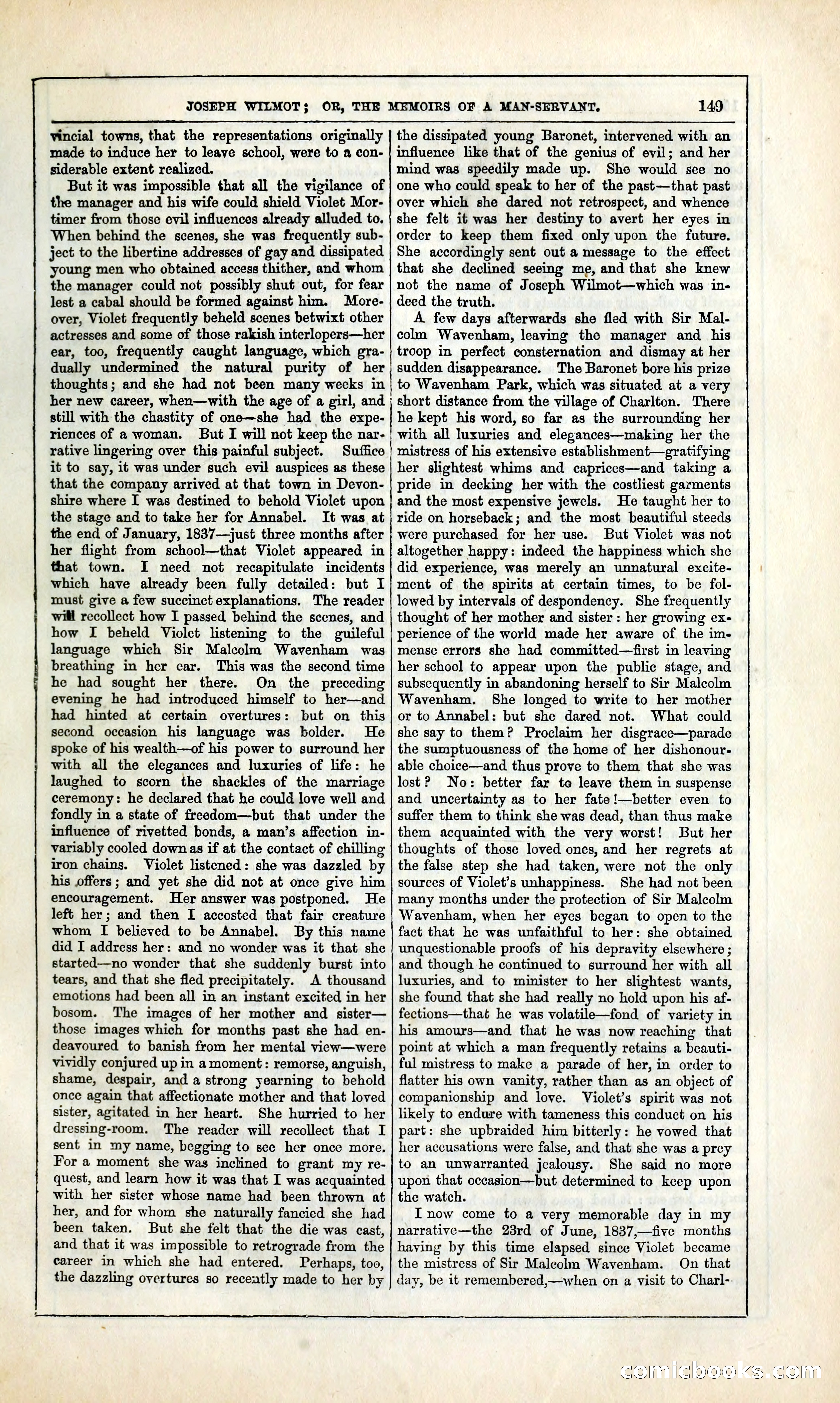 Joseph Wilmot, or, The Memoirs of a Man-Servant — page 162 of 394