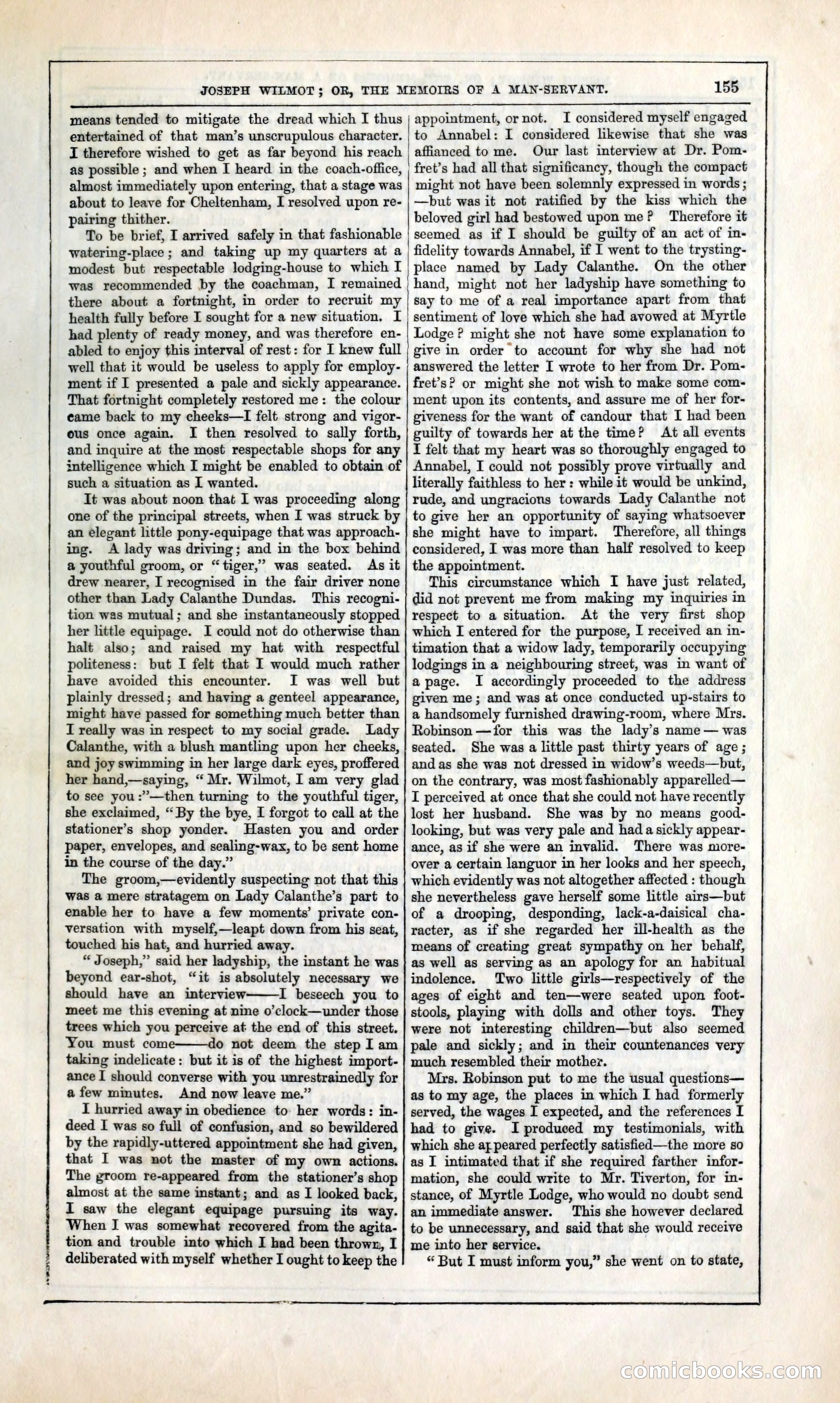 Joseph Wilmot, or, The Memoirs of a Man-Servant — page 168 of 394