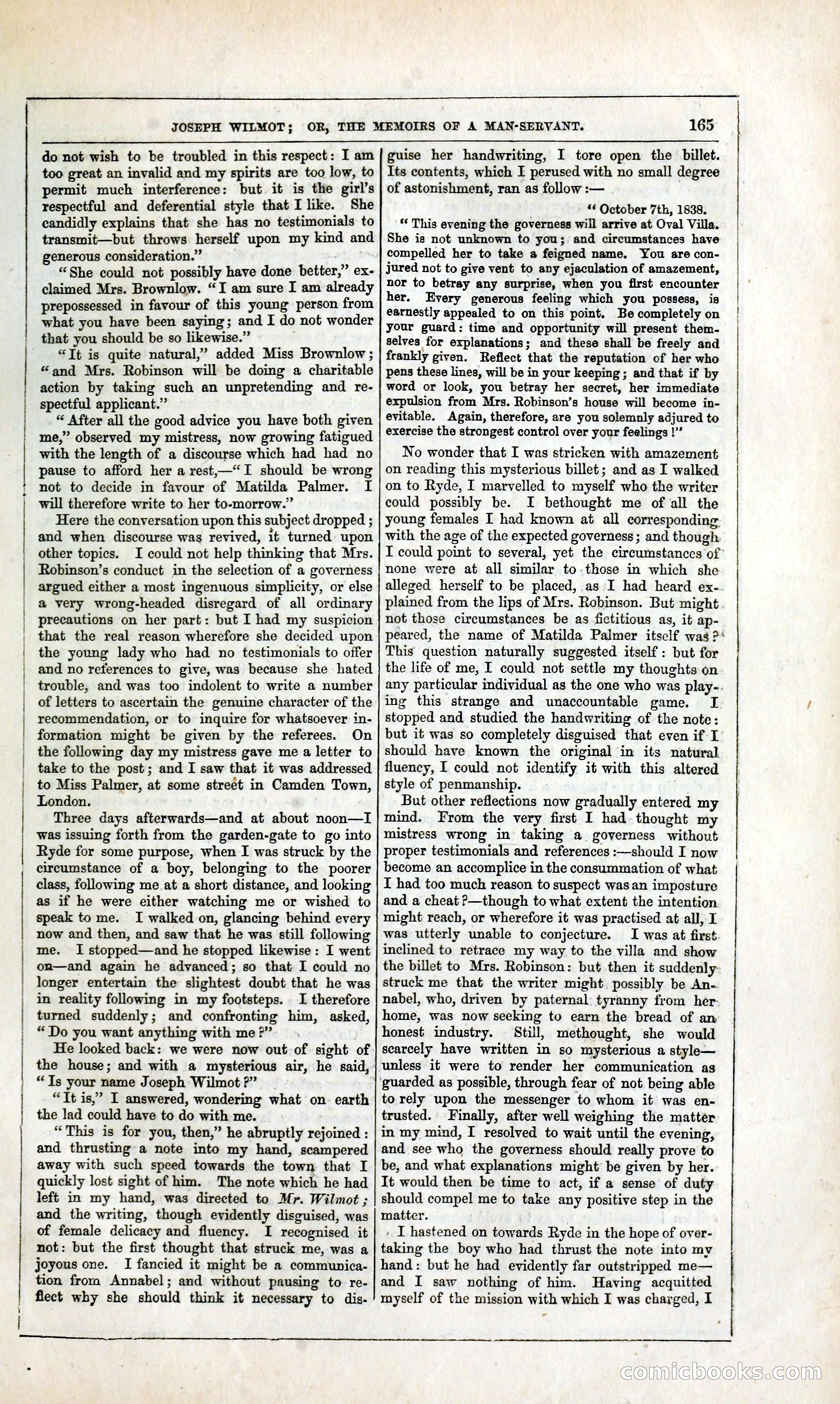 Joseph Wilmot, or, The Memoirs of a Man-Servant — page 178 of 394