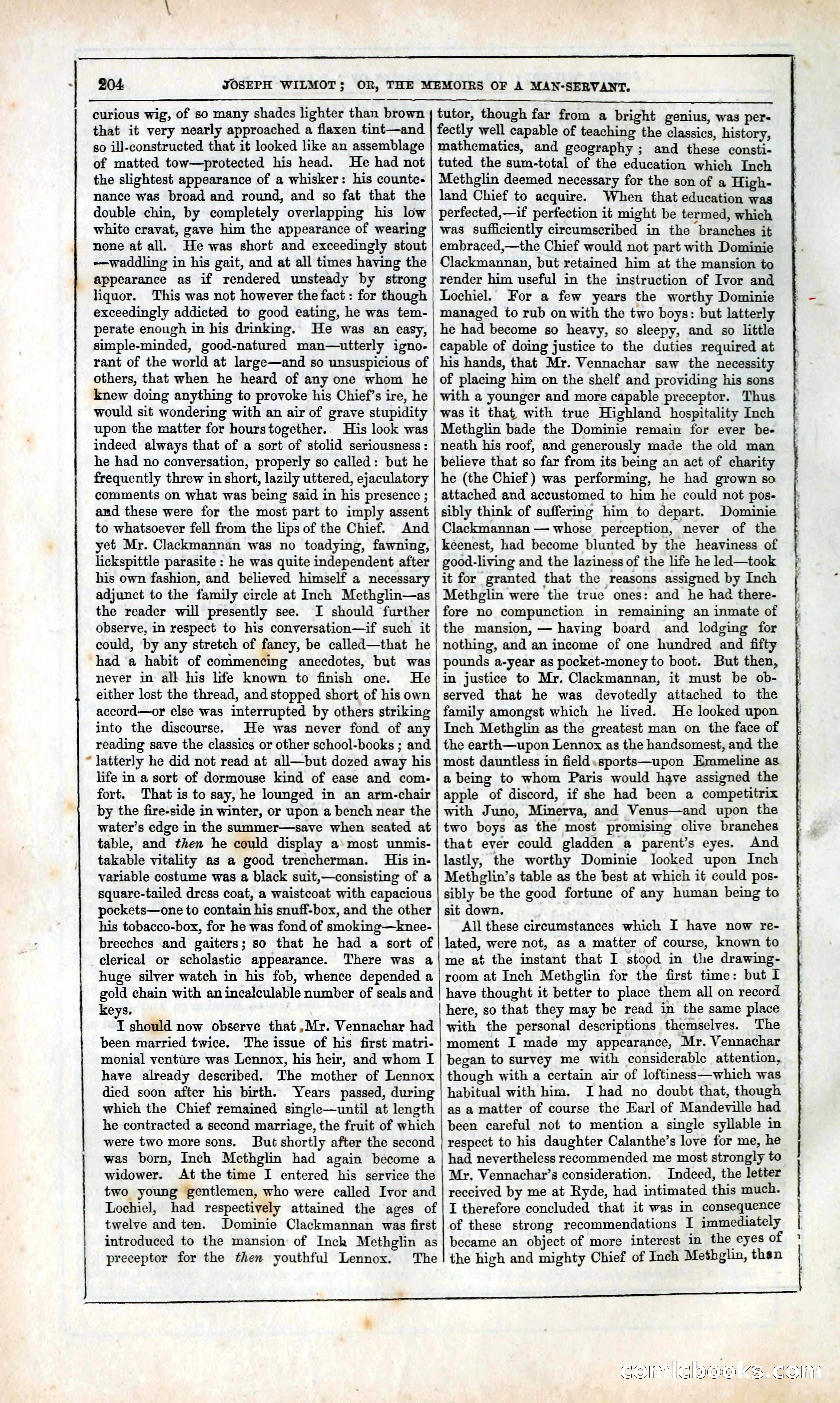 Joseph Wilmot, or, The Memoirs of a Man-Servant — page 217 of 394