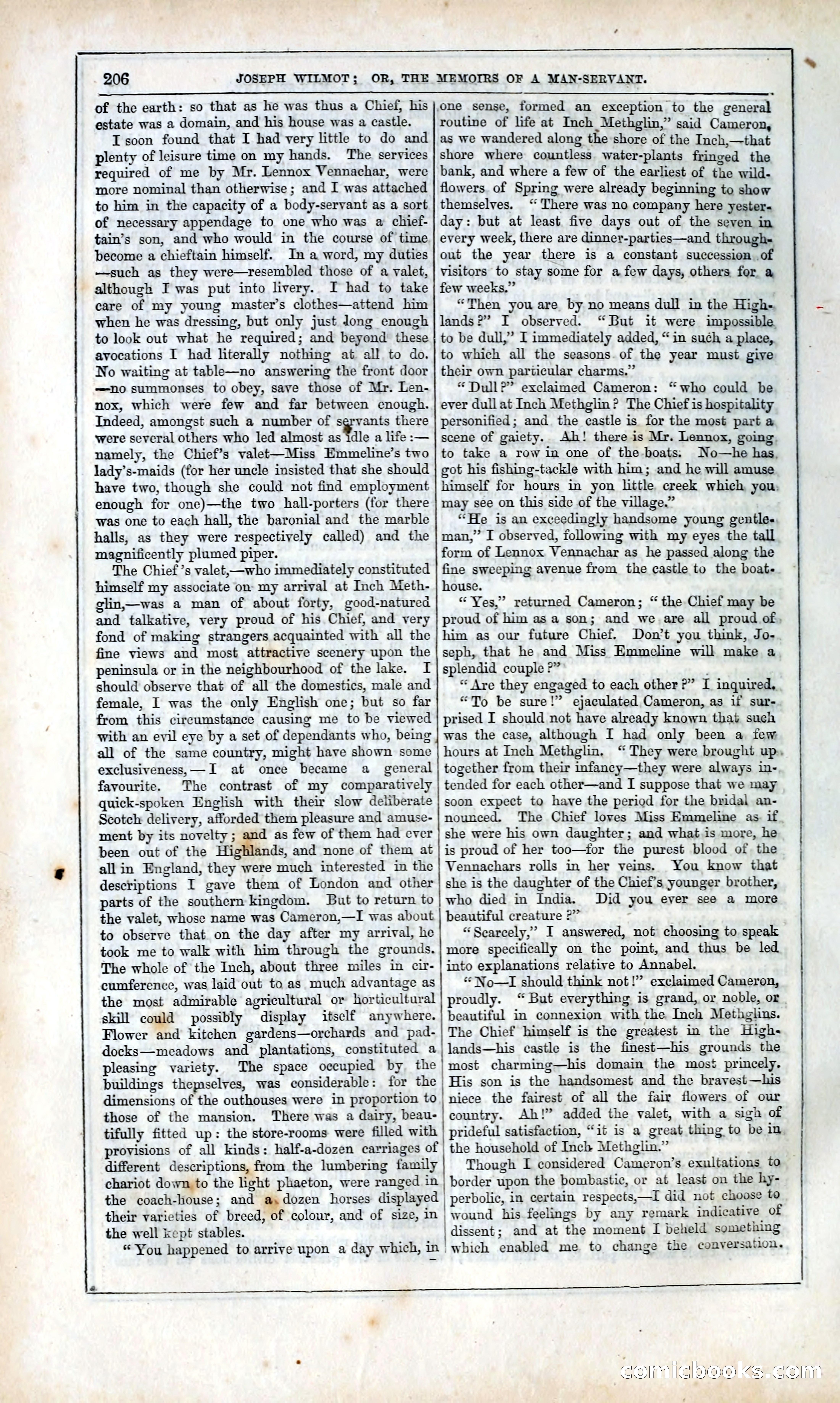 Joseph Wilmot, or, The Memoirs of a Man-Servant — page 219 of 394