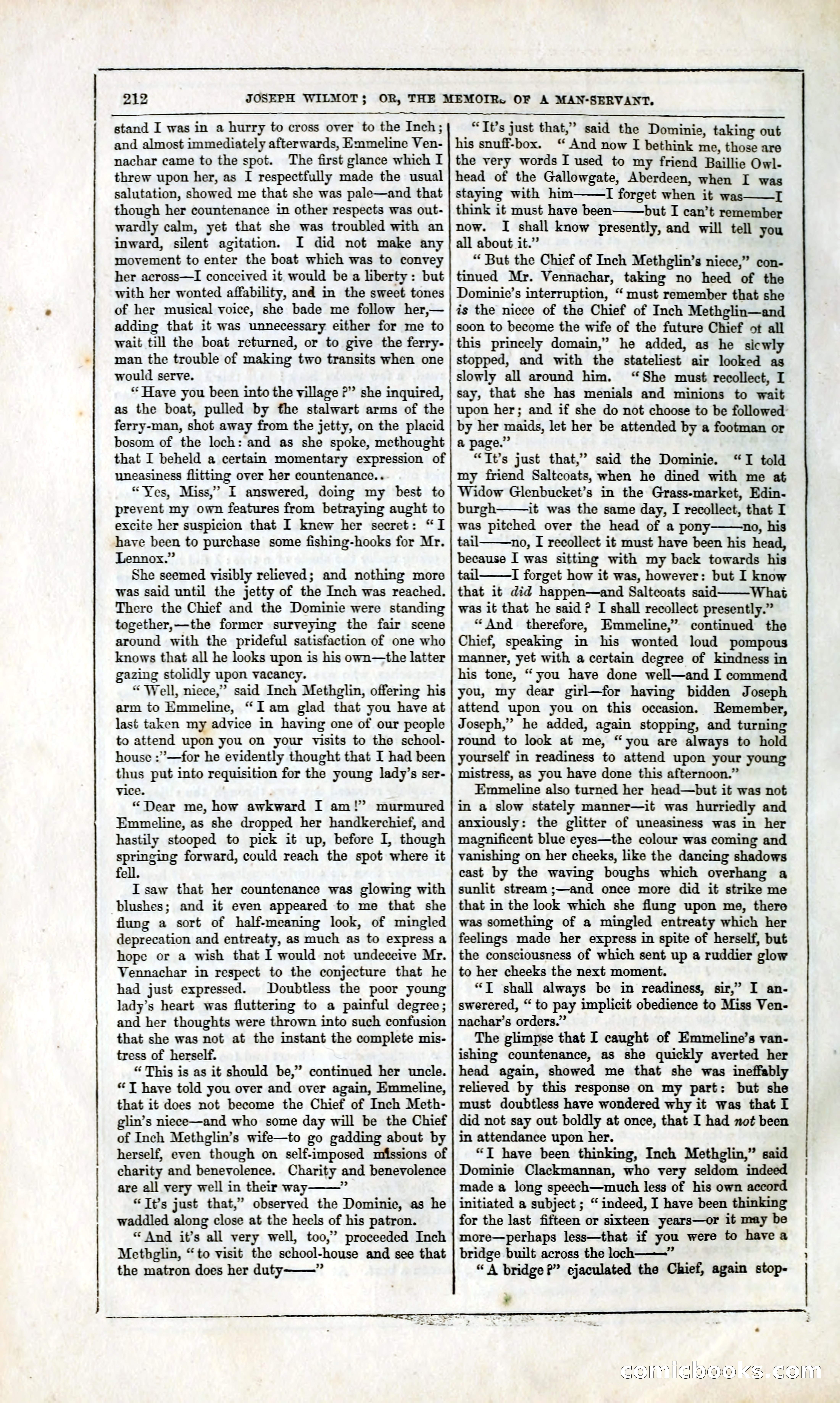 Joseph Wilmot, or, The Memoirs of a Man-Servant — page 225 of 394