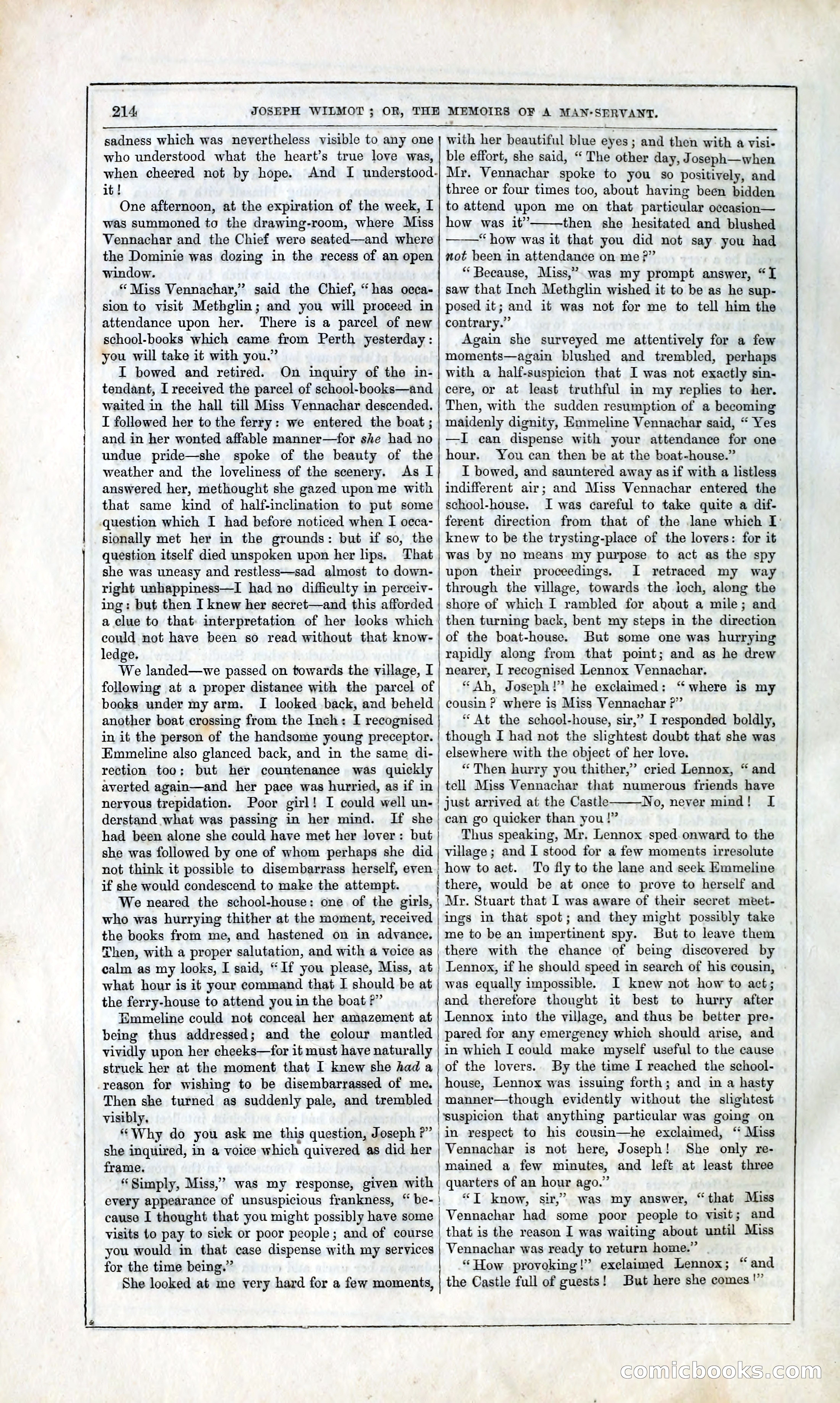 Joseph Wilmot, or, The Memoirs of a Man-Servant — page 227 of 394