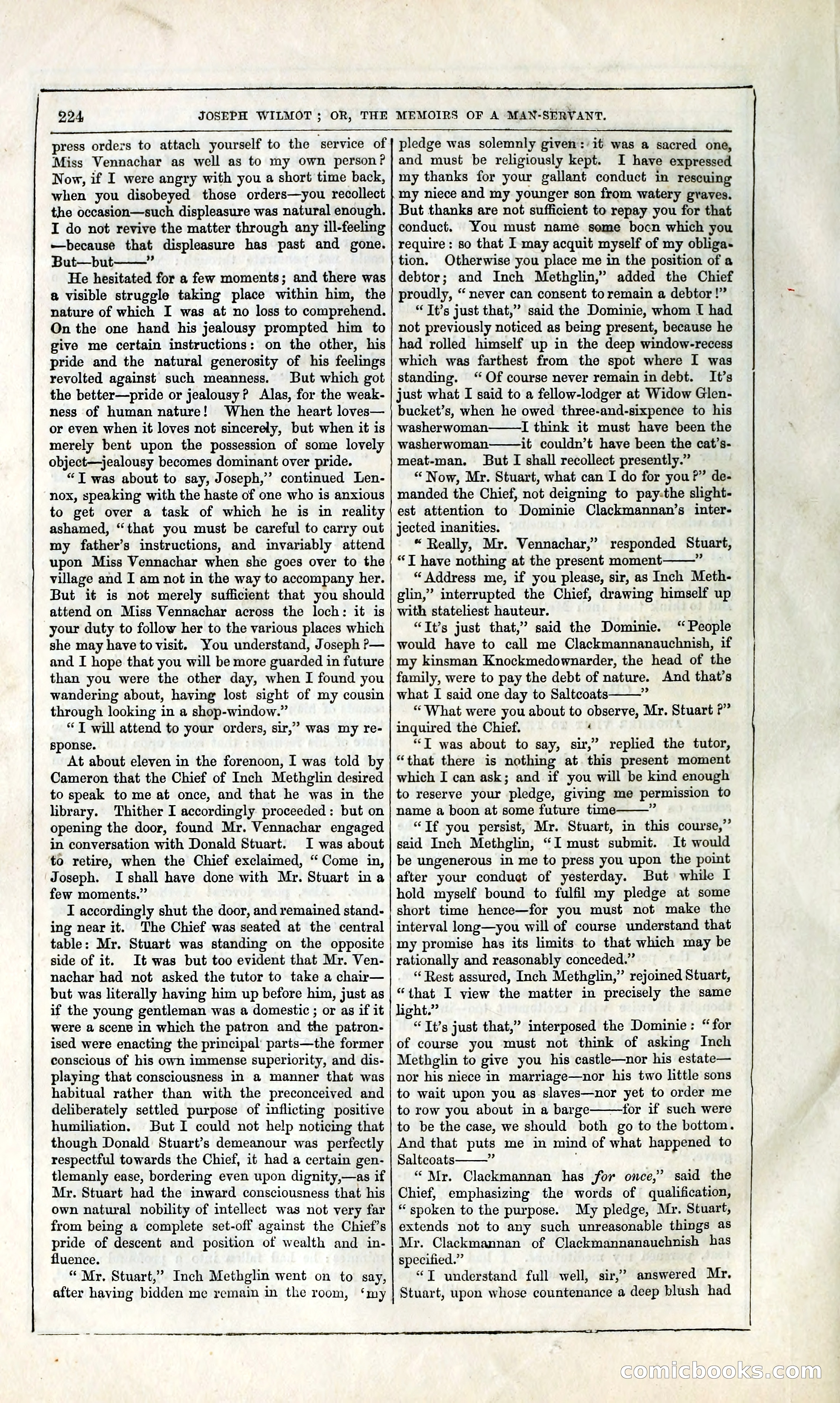 Joseph Wilmot, or, The Memoirs of a Man-Servant — page 237 of 394