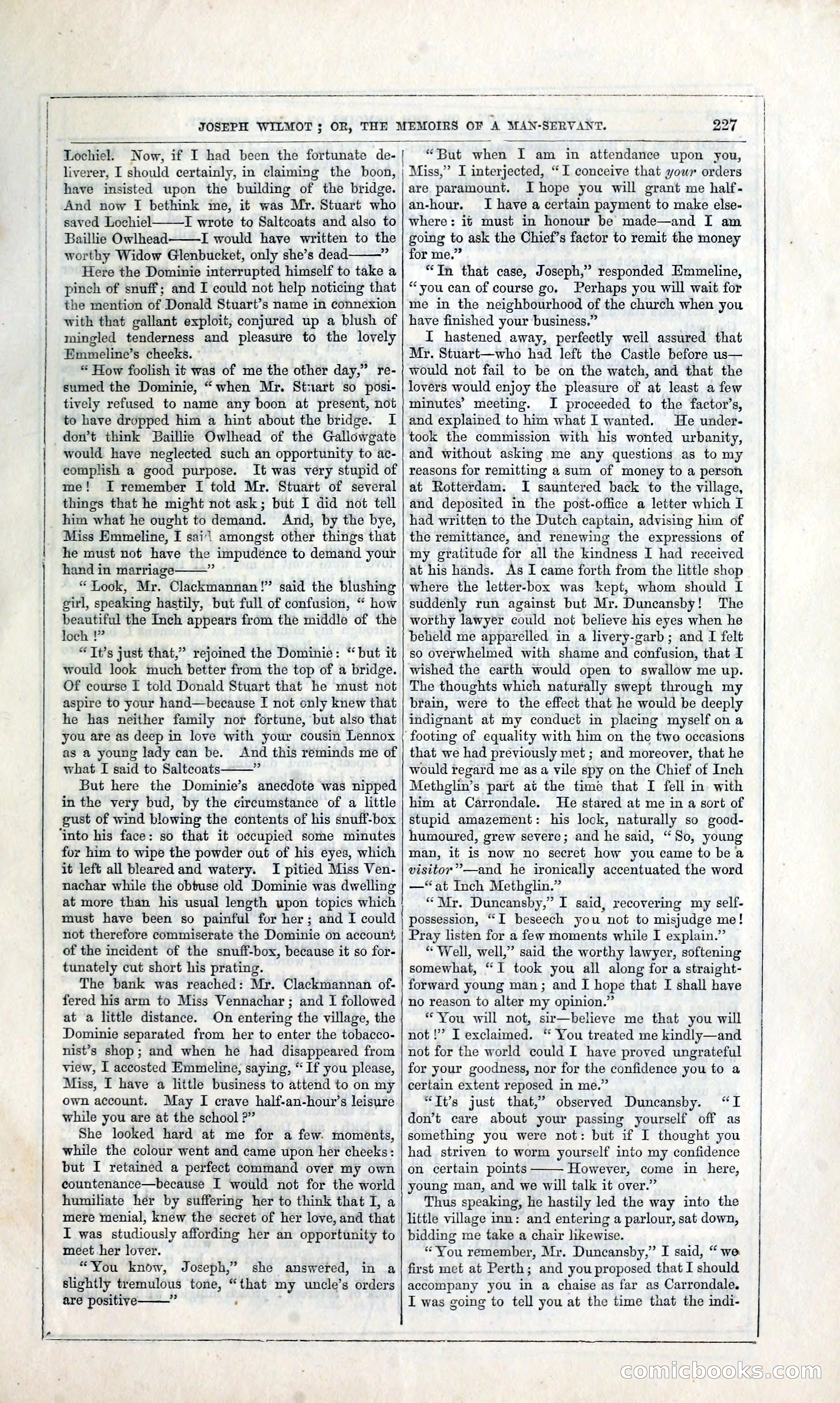 Joseph Wilmot, or, The Memoirs of a Man-Servant — page 240 of 394