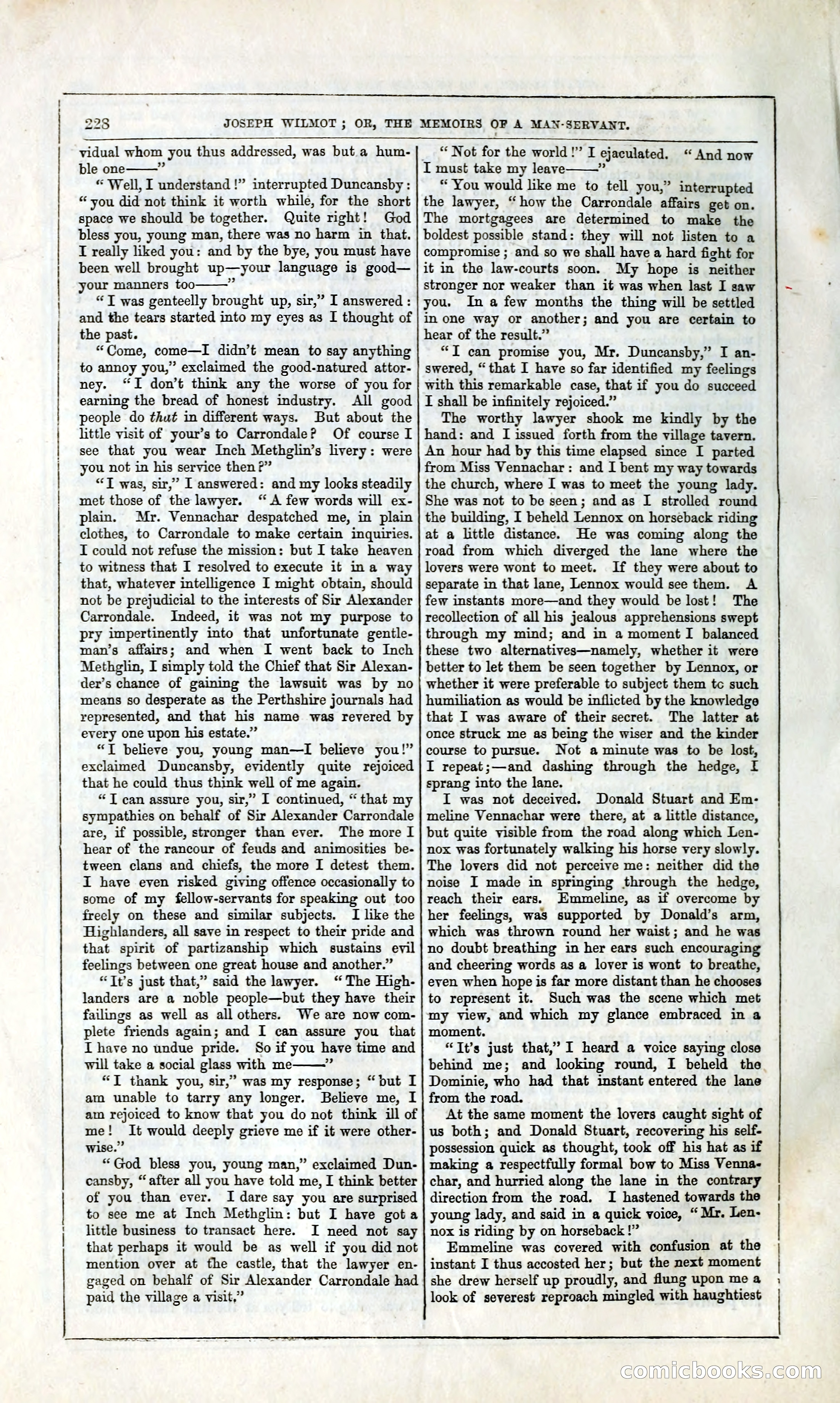 Joseph Wilmot, or, The Memoirs of a Man-Servant — page 241 of 394