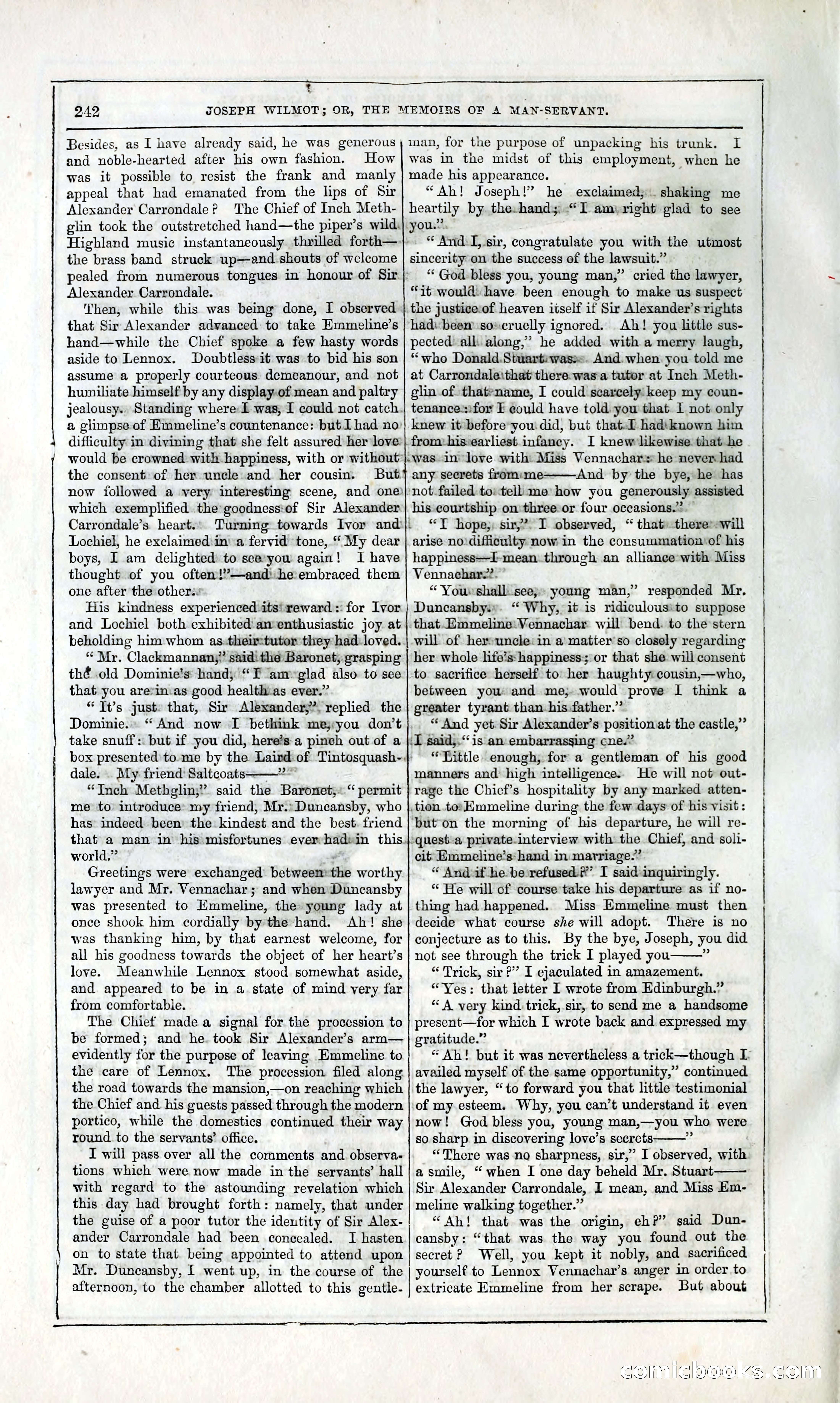 Joseph Wilmot, or, The Memoirs of a Man-Servant — page 255 of 394