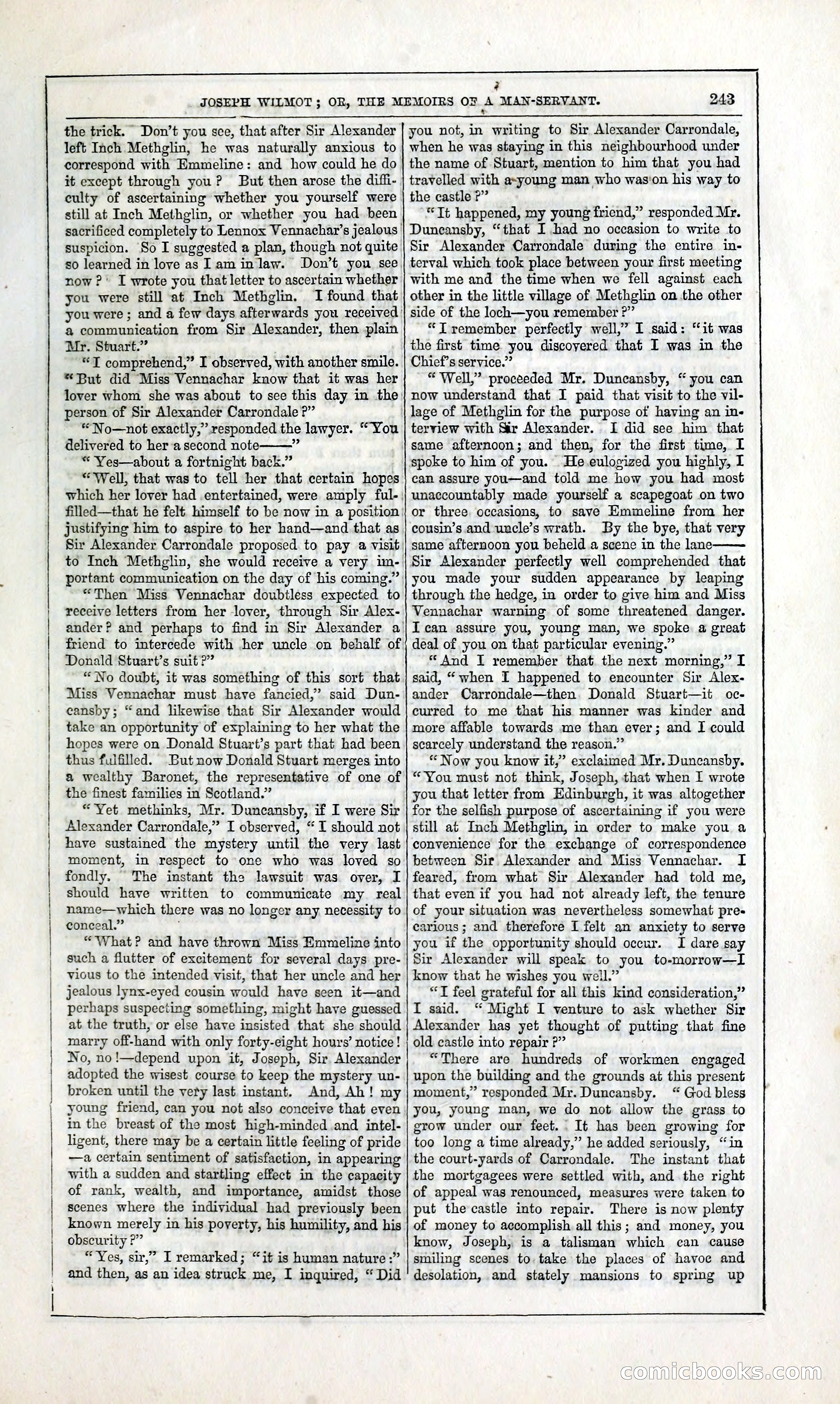 Joseph Wilmot, or, The Memoirs of a Man-Servant — page 256 of 394