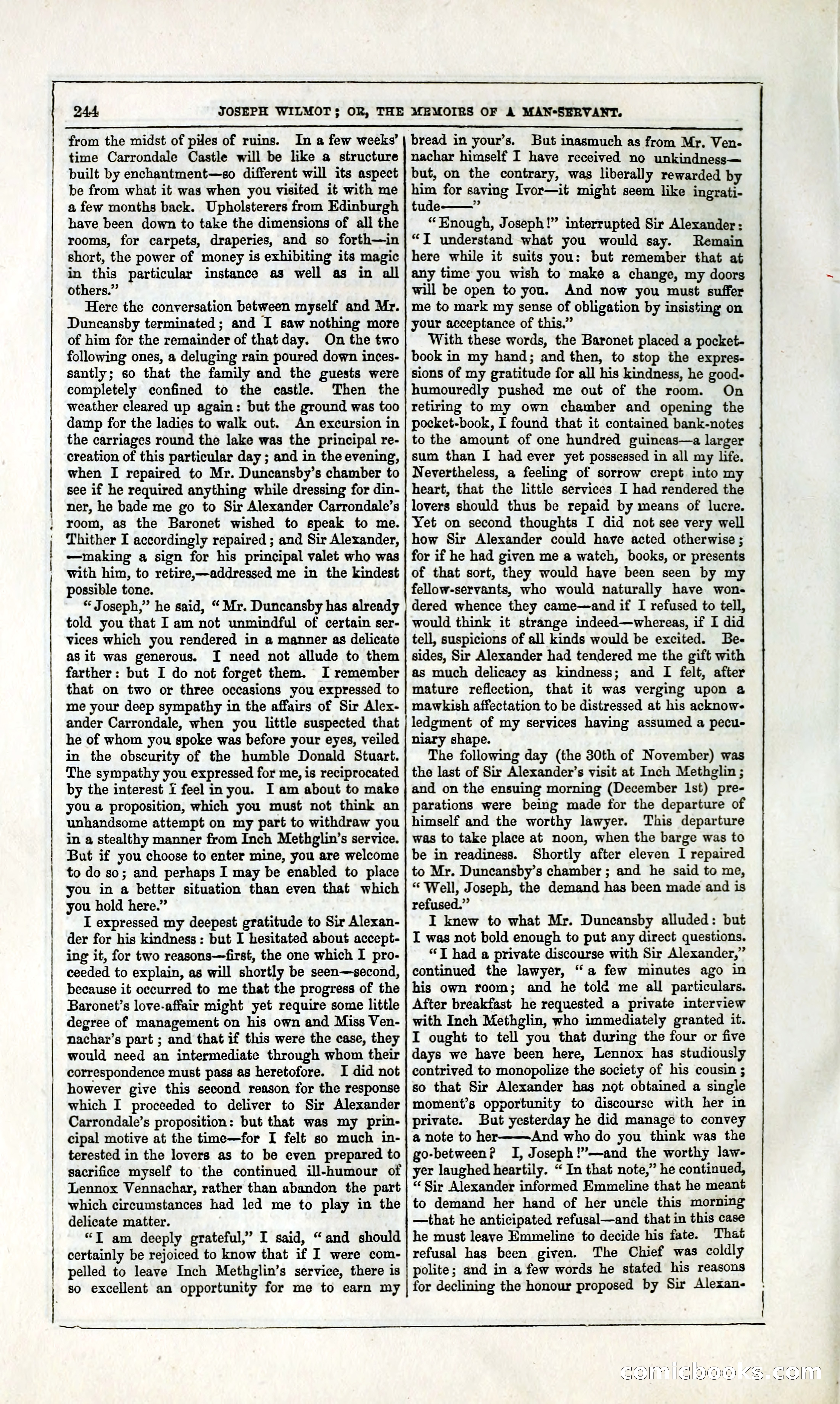 Joseph Wilmot, or, The Memoirs of a Man-Servant — page 257 of 394