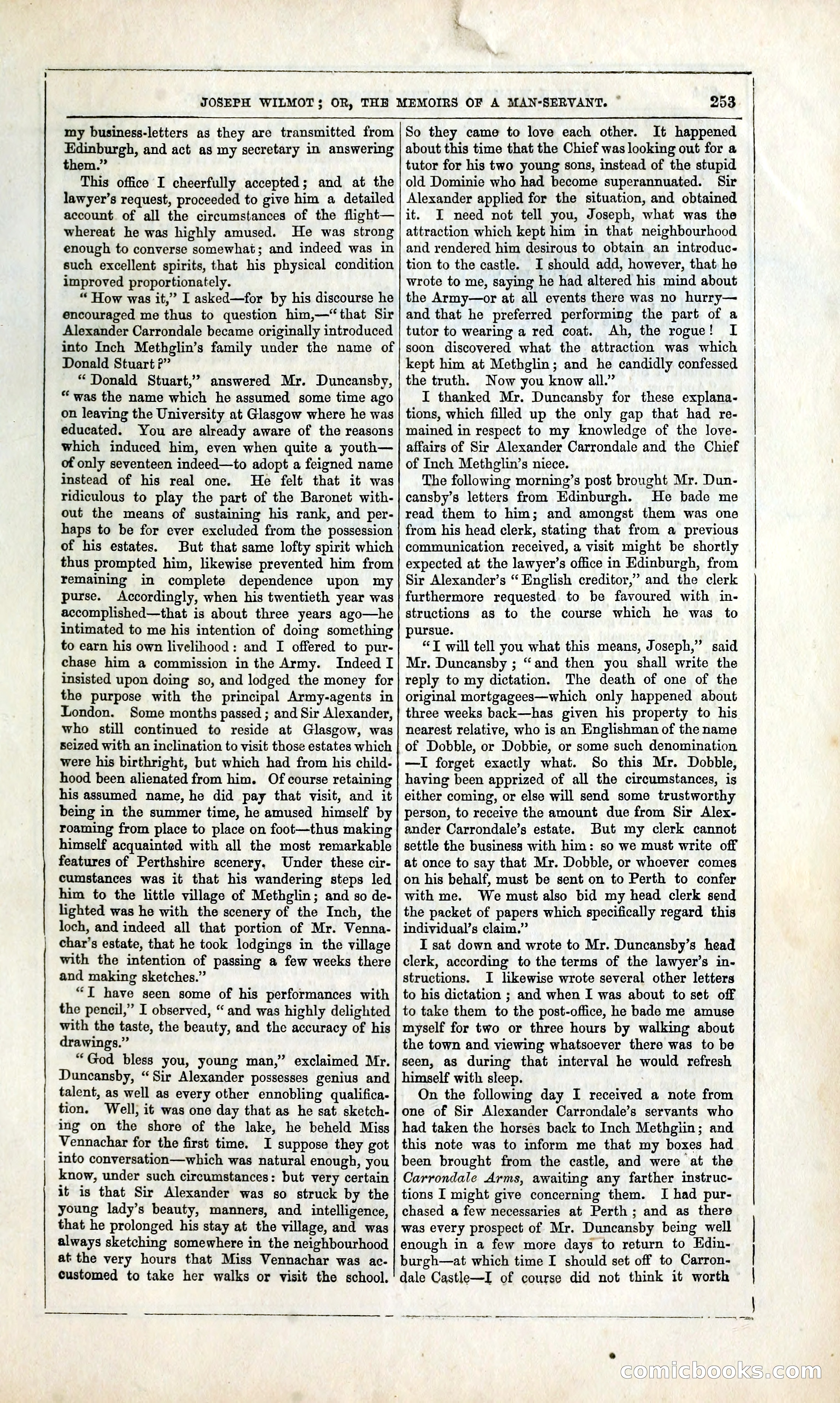 Joseph Wilmot, or, The Memoirs of a Man-Servant — page 266 of 394