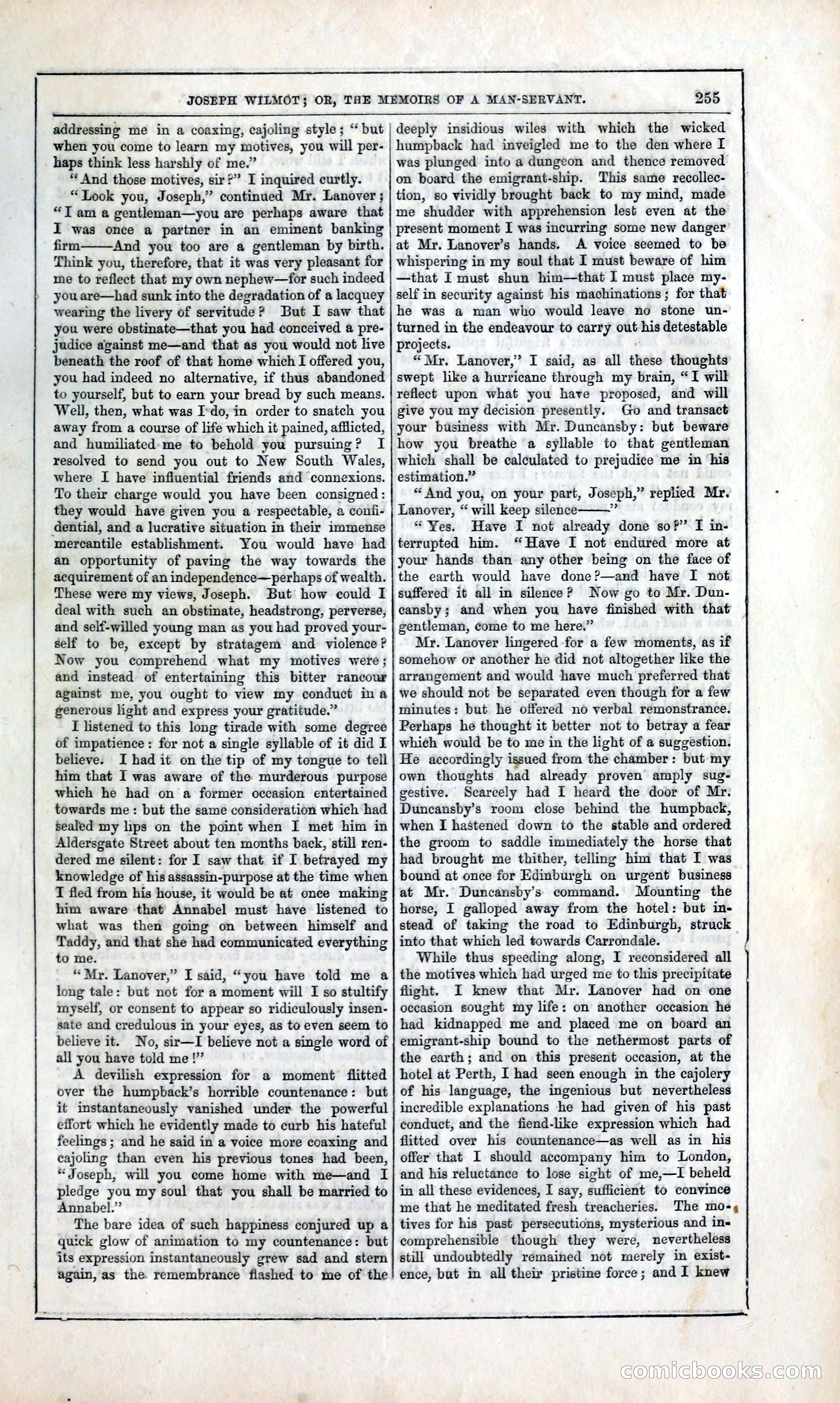 Joseph Wilmot, or, The Memoirs of a Man-Servant — page 268 of 394